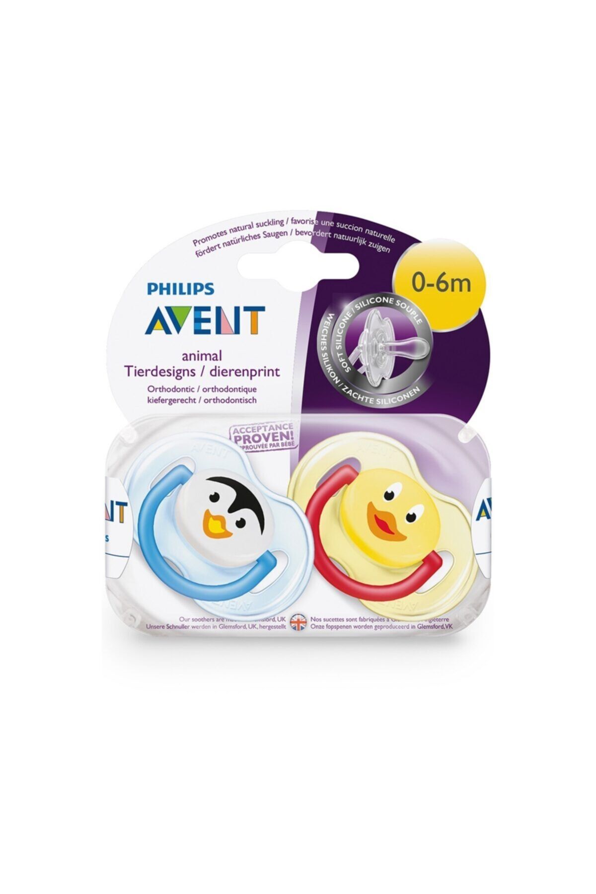 AVENT 0% Bpa Free Flow Yalancı Emzik 0-6 Ay Truman Serisi 2'li