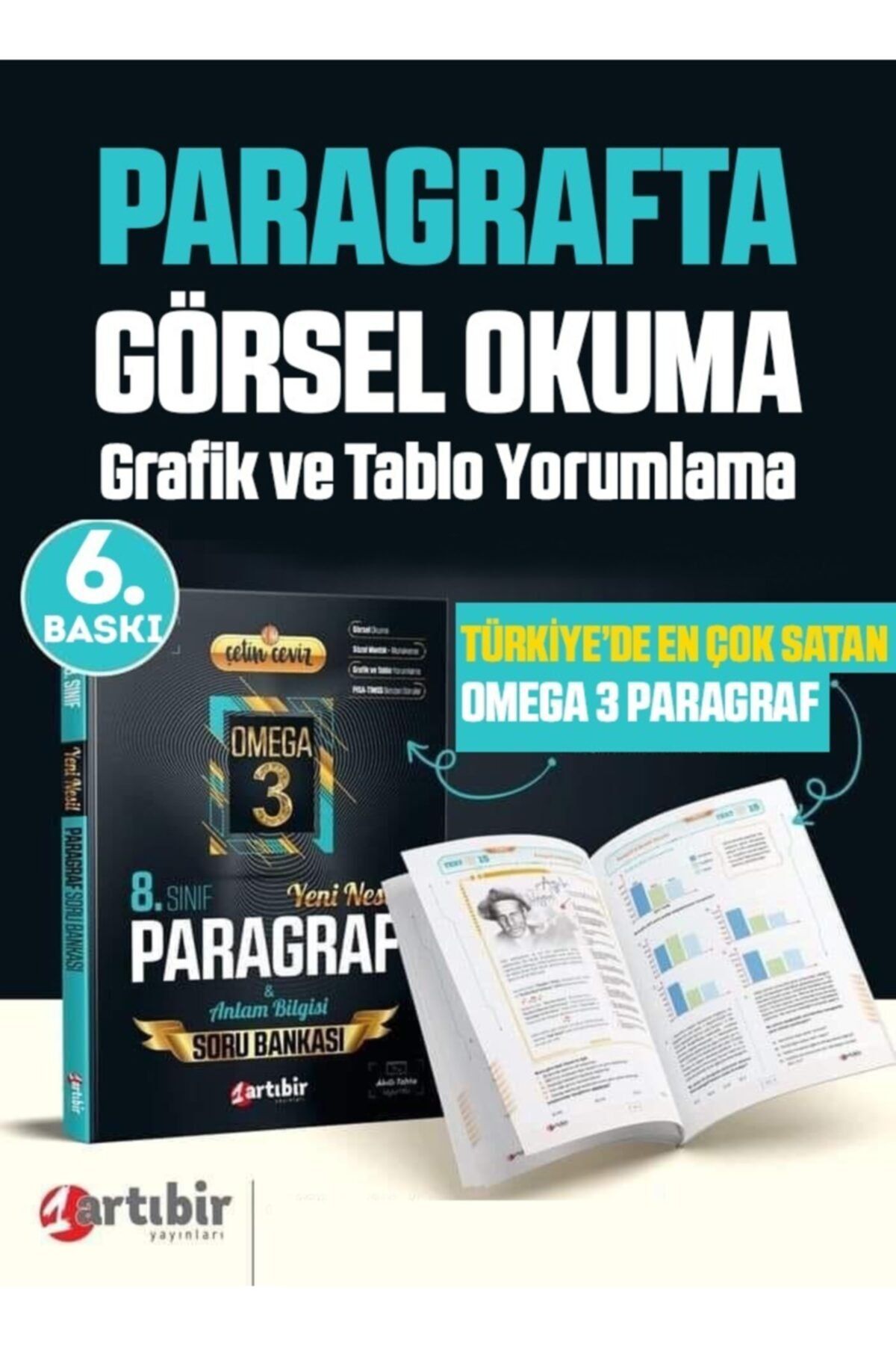 Artıbir Yayınları Artıbir Çetin Ceviz Görsel Okuma Paragraf Yeni Nesil Soru Bankası