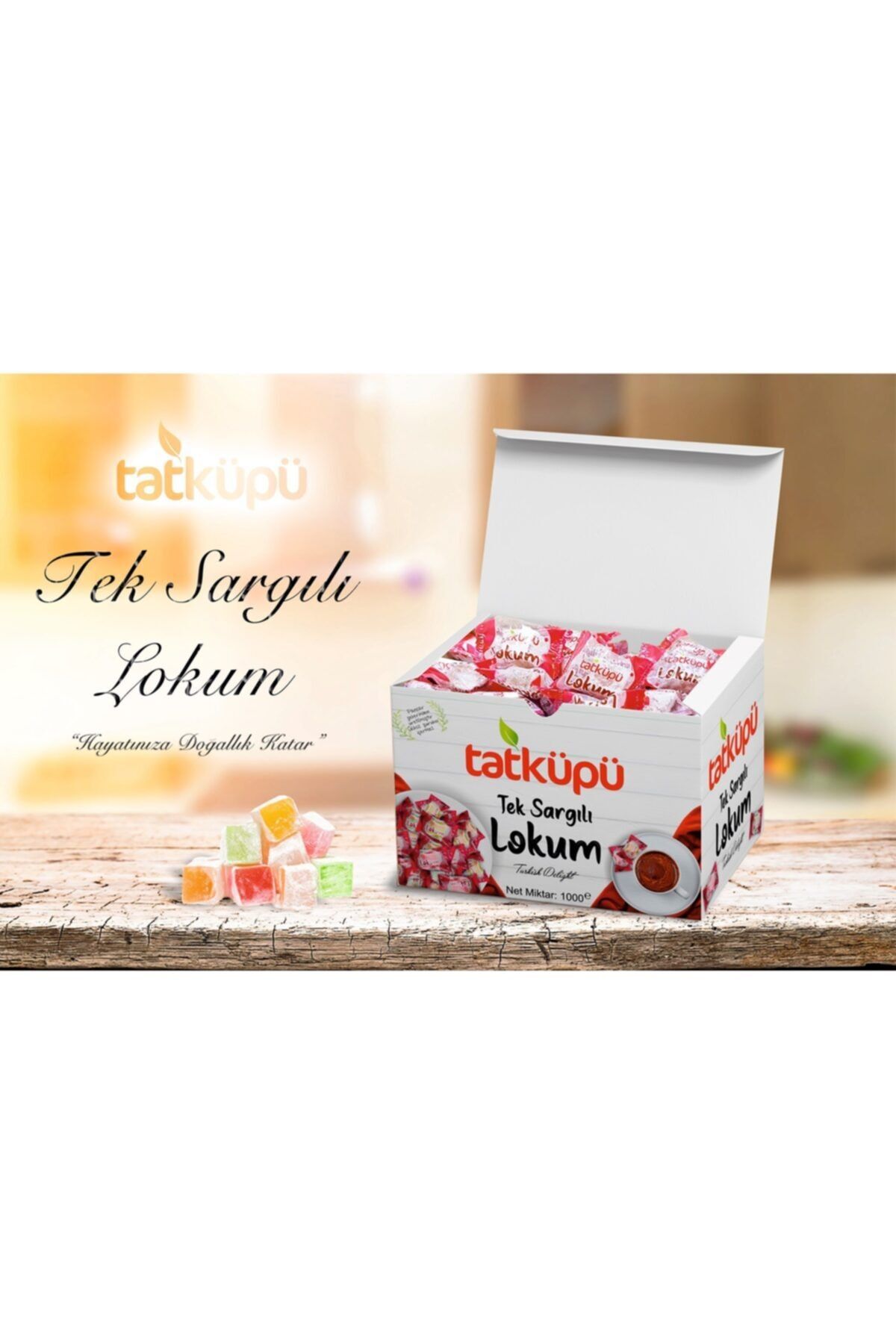 TATKÜPÜ Tek Sargılı Meyveli Lokum (turkish Delight) 1kg