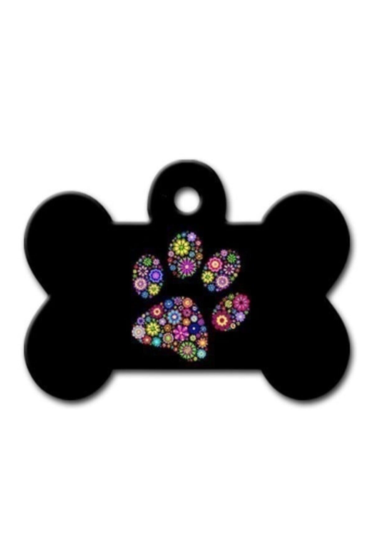 altın pati Pati Desenli Kedi Köpek Künyesi