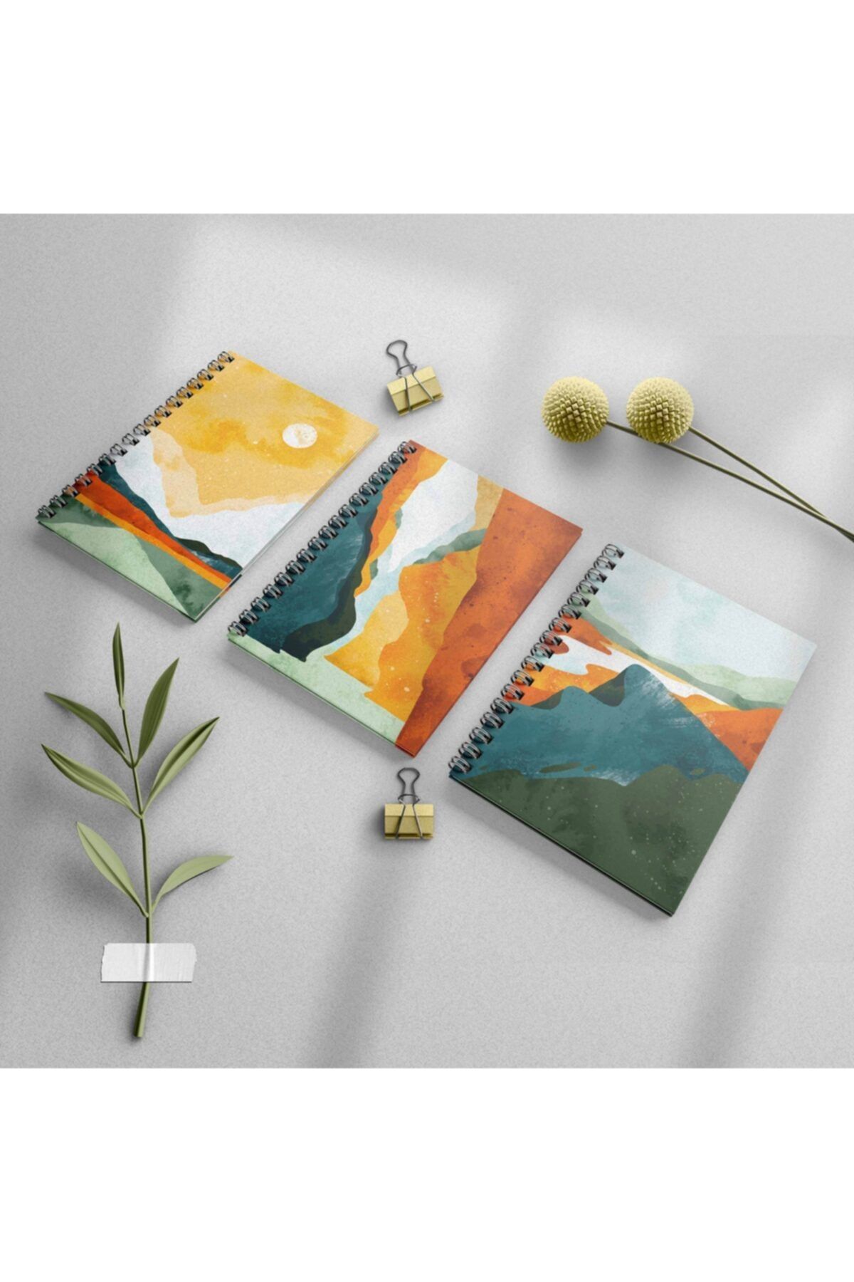 Apeirona | Limitless Art 3'lü Defter Seti - Günlük Planlayıcı Defter + 2 Çizgisiz Not Defteri - 15x21cm - 120 Sayfa
