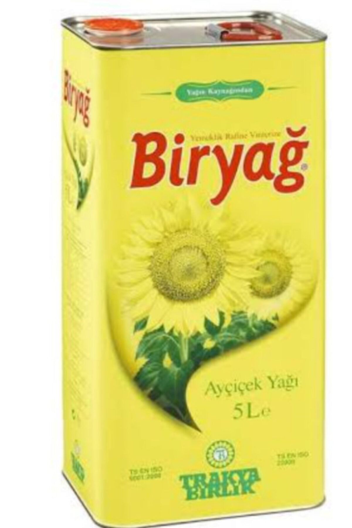 Biryağ Ayçiçek Yağı 5 lt Teneke