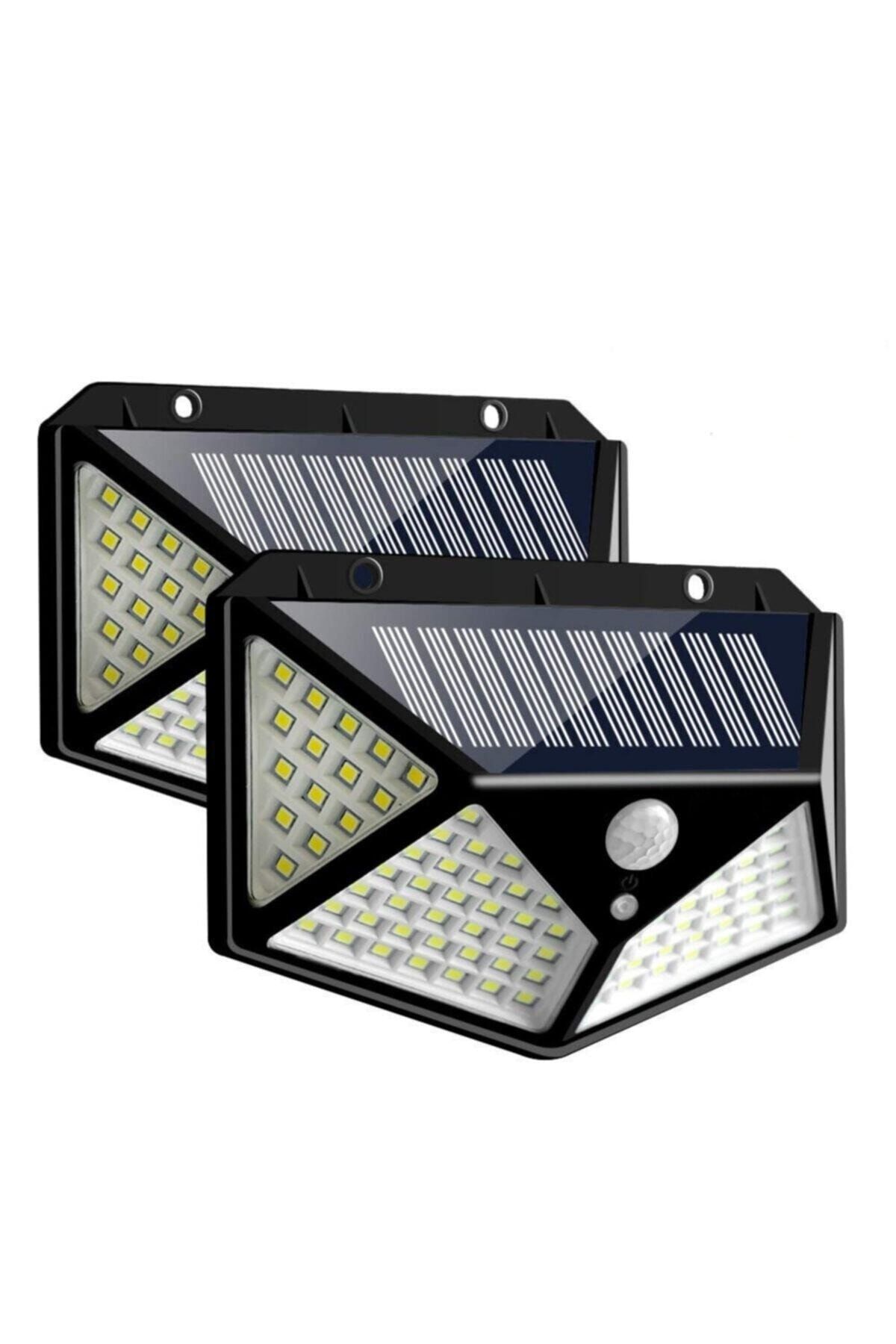Lisinya Projektör 100 Ledli Işık Sensörlü Güneş Enerjili Solar Lamba