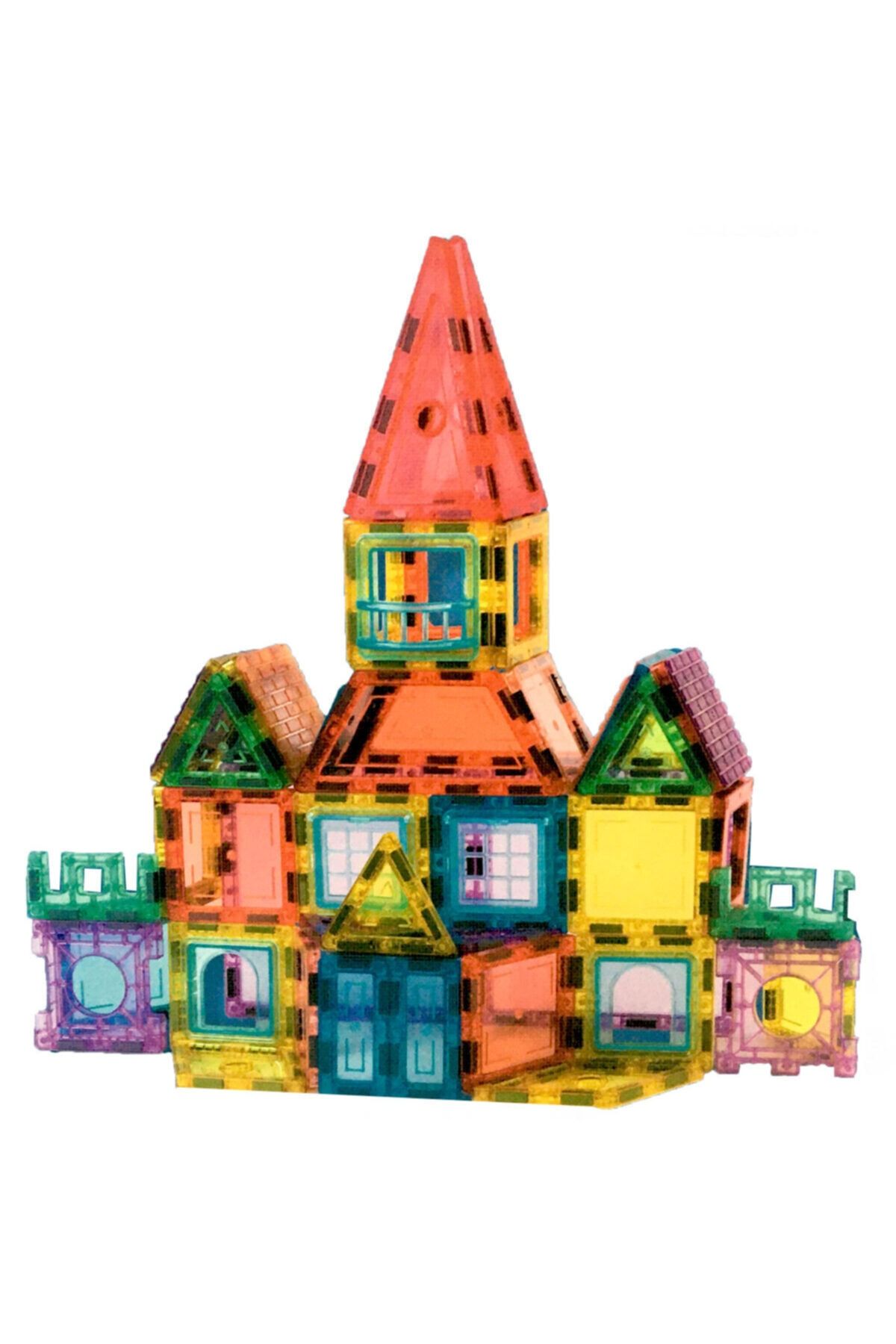 ERPA ToysShop Magnetic Tiles Construction Blocks 66 Parça Oyun Seti