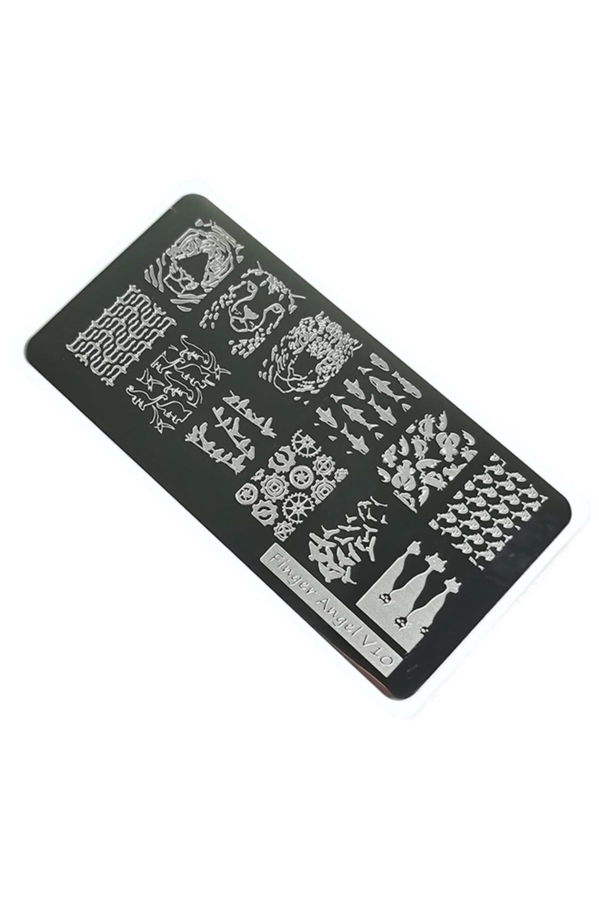 aba nails Nail Art Stamping Baskı Plakası Vv10