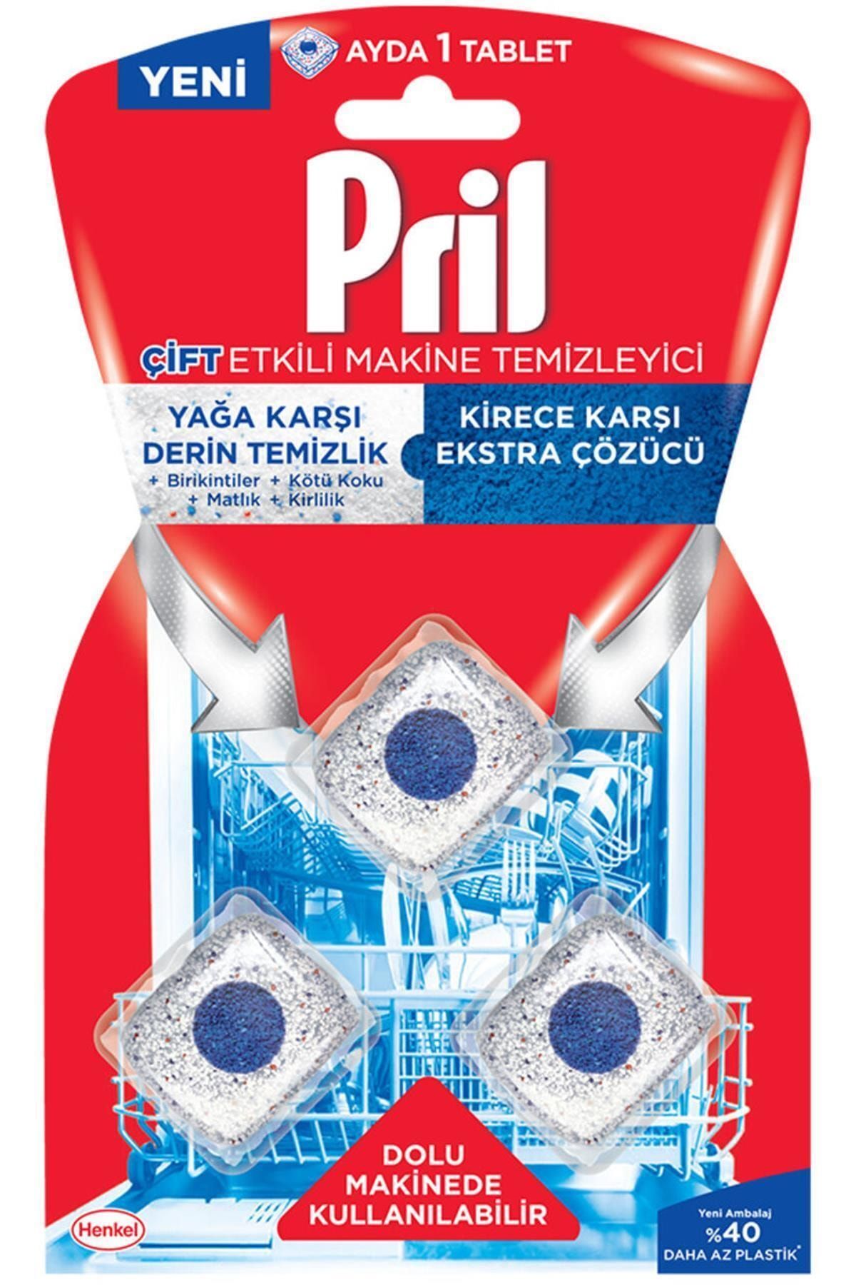Pril Makine Temizleyici Kapsül 3x19 G Bulaşık Makinesi Temizleyici Ve Koruyuc