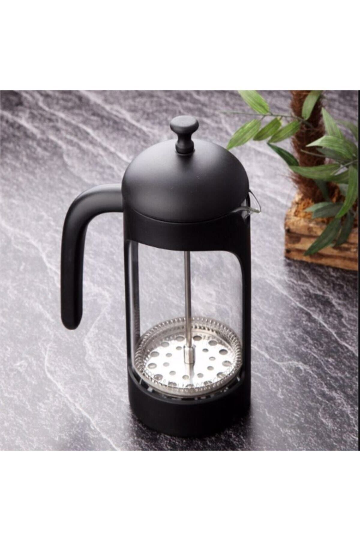 Tohana Mat Siyah French Press 600 ml - Zc547