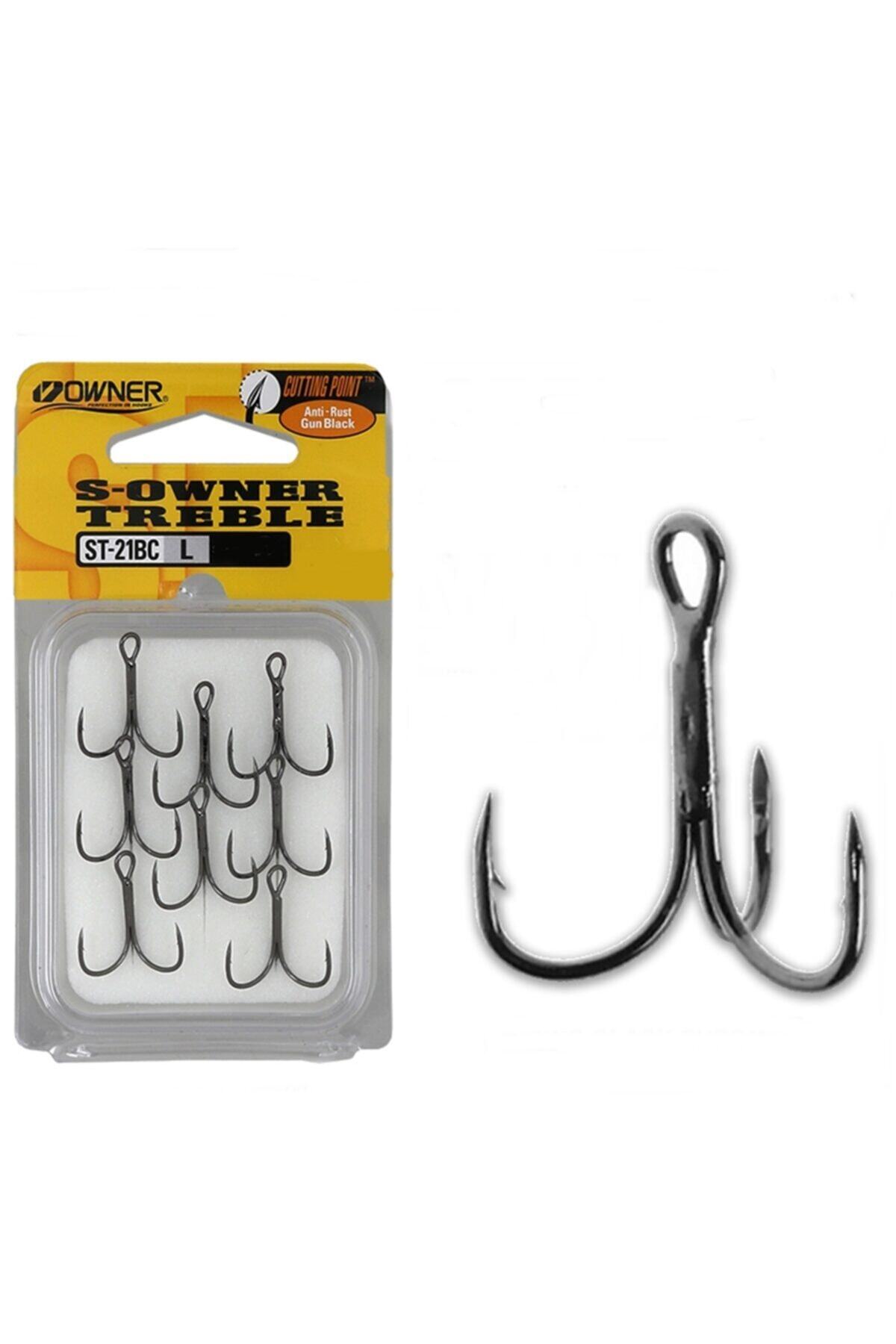 Owner S- Treble 5621 St-21bc Black Chrome Çarpma Olta Iğnesi No:8