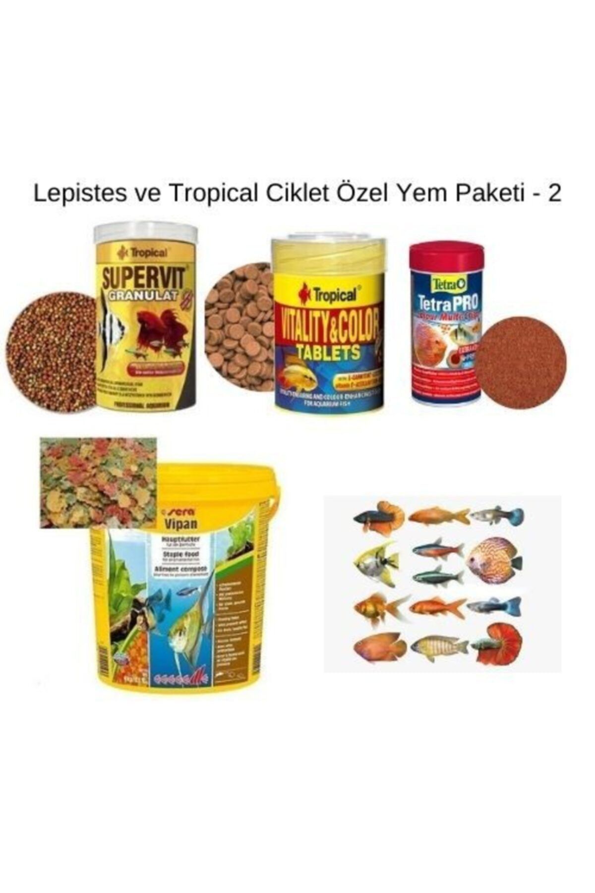 Tropical Lepistes Ve Ciklet Özel Yem Paketi 400gr(4x100gr)-2
