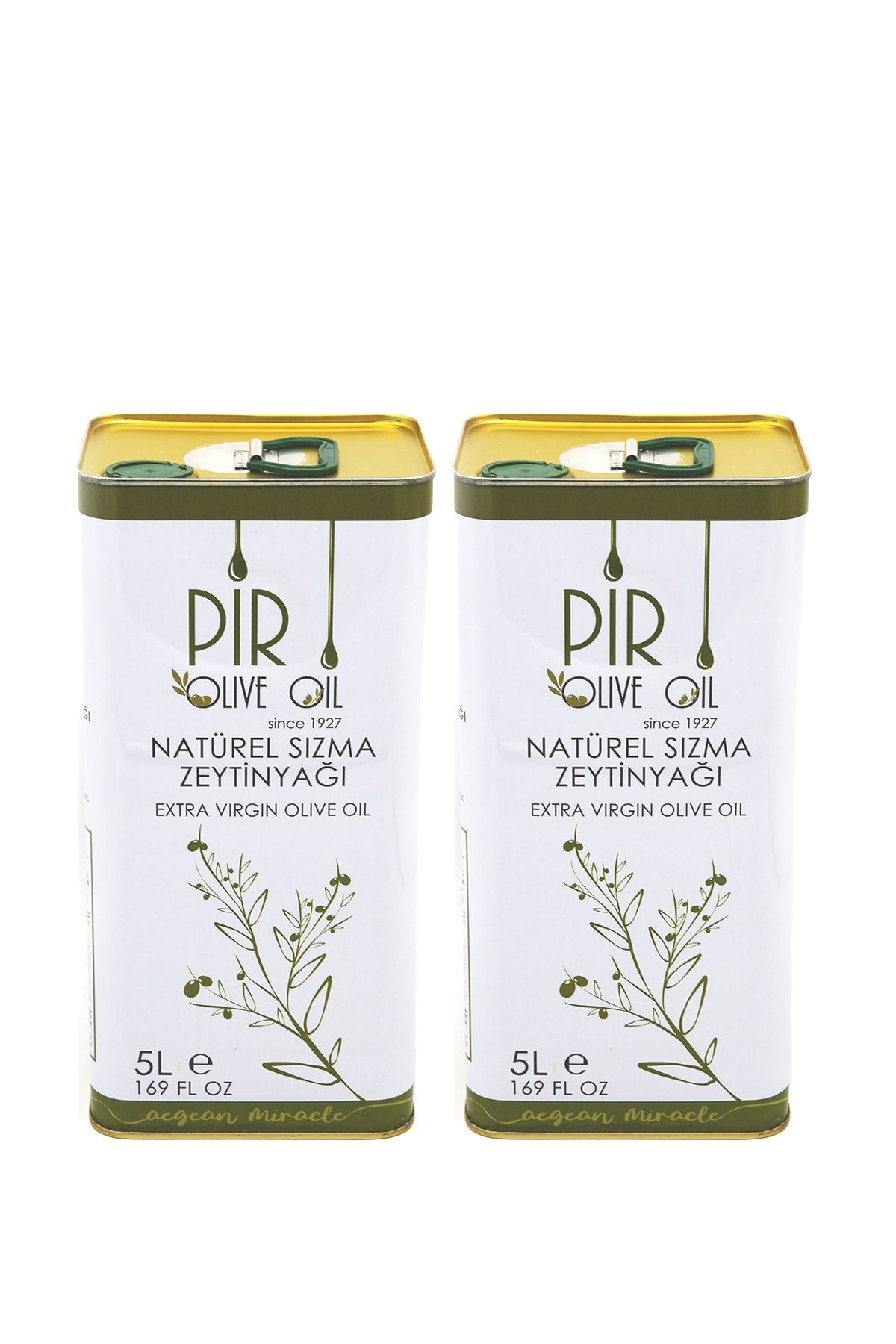 Pir Olive Oil 2 Adet 5l Natürel Sızma Zeytinyağı