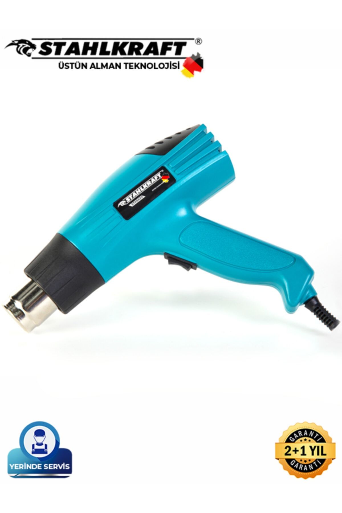 STAHLKRAFT Sth5629 Sıcak Hava Tabancası 2000w Kademeli Otomatik Korumalı Aksesuar
