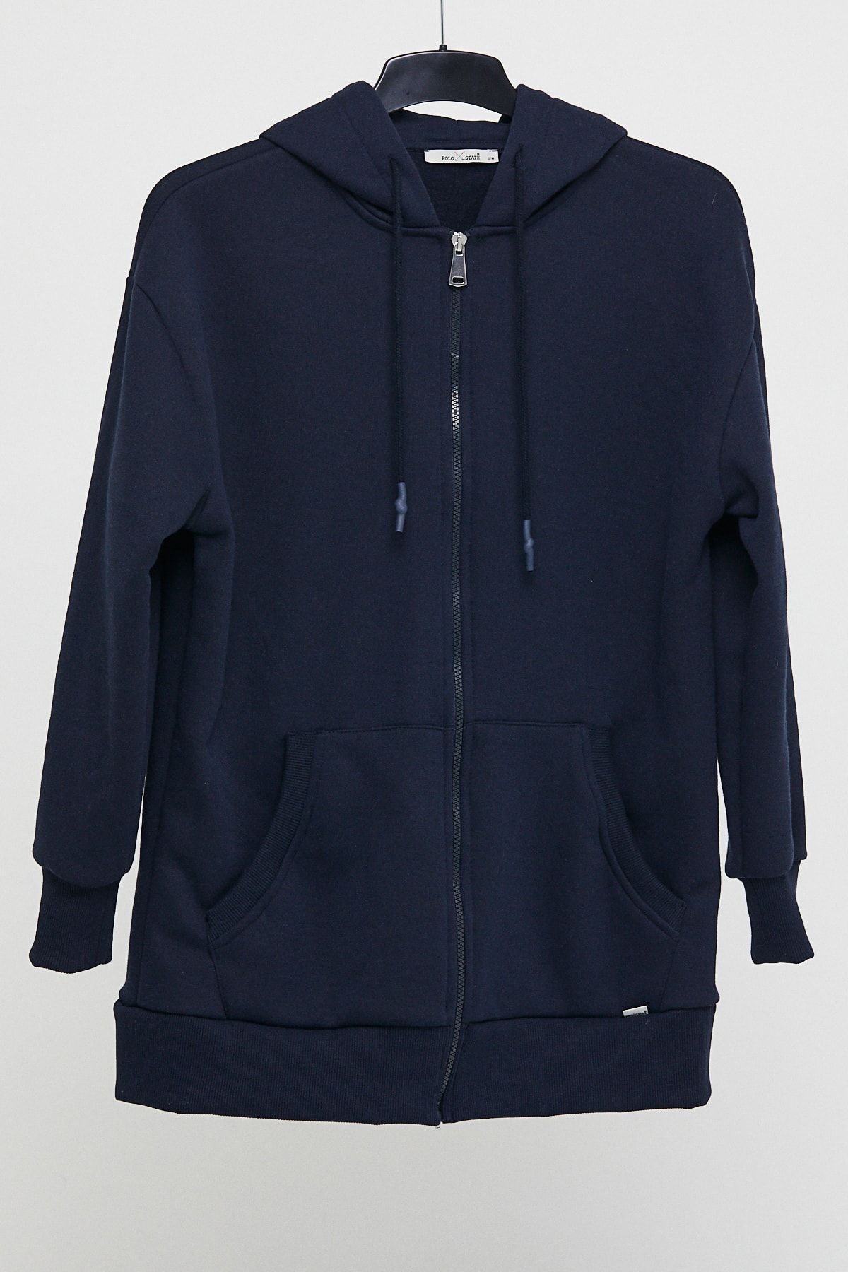 Polo State Ünisex Fermuarlı Sweatshirt Lacivert
