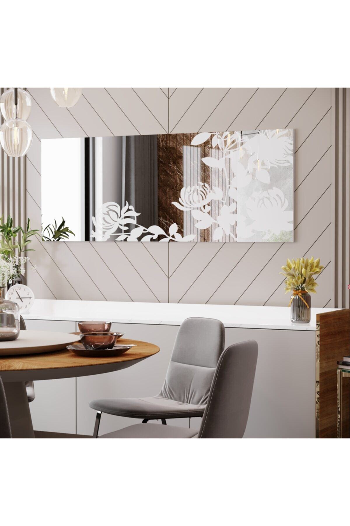Camexstore Camex Çiçek Desenli Dekoratif Ayna