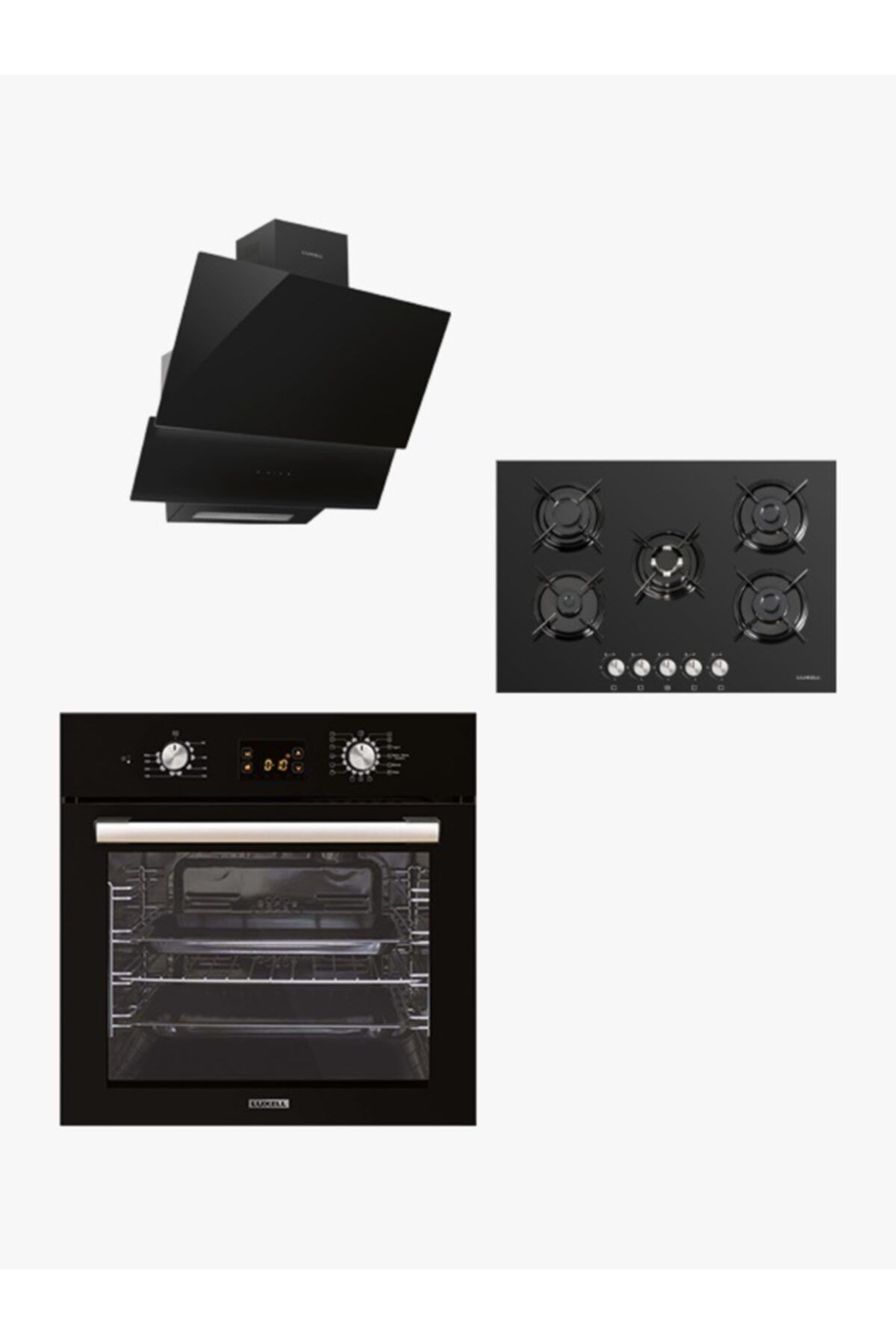 Luxell Lugano Siyah Opall Set