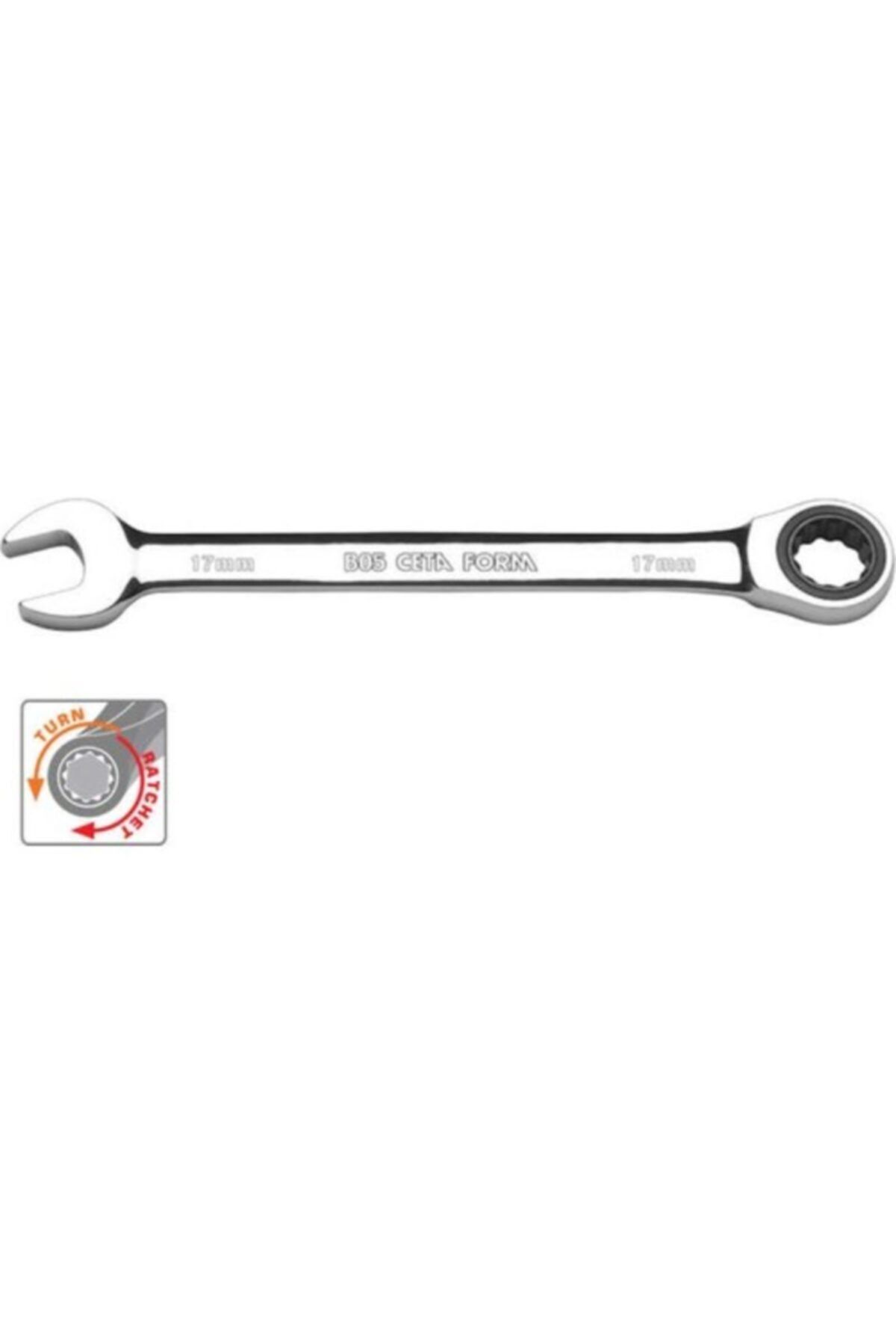 CETA FORM B05-22 22 Mm C-gear Cırcırlı Kombine Anahtarlar Düz