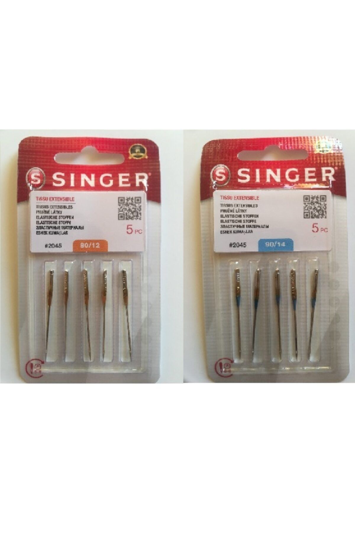 SİNGER Sınger 2045 Model 90/14 Ve 80/12 No Makine Jarse Iğnesi, Tüm Ev Tipi Dikiş Makineleri Ile Uyumludur,