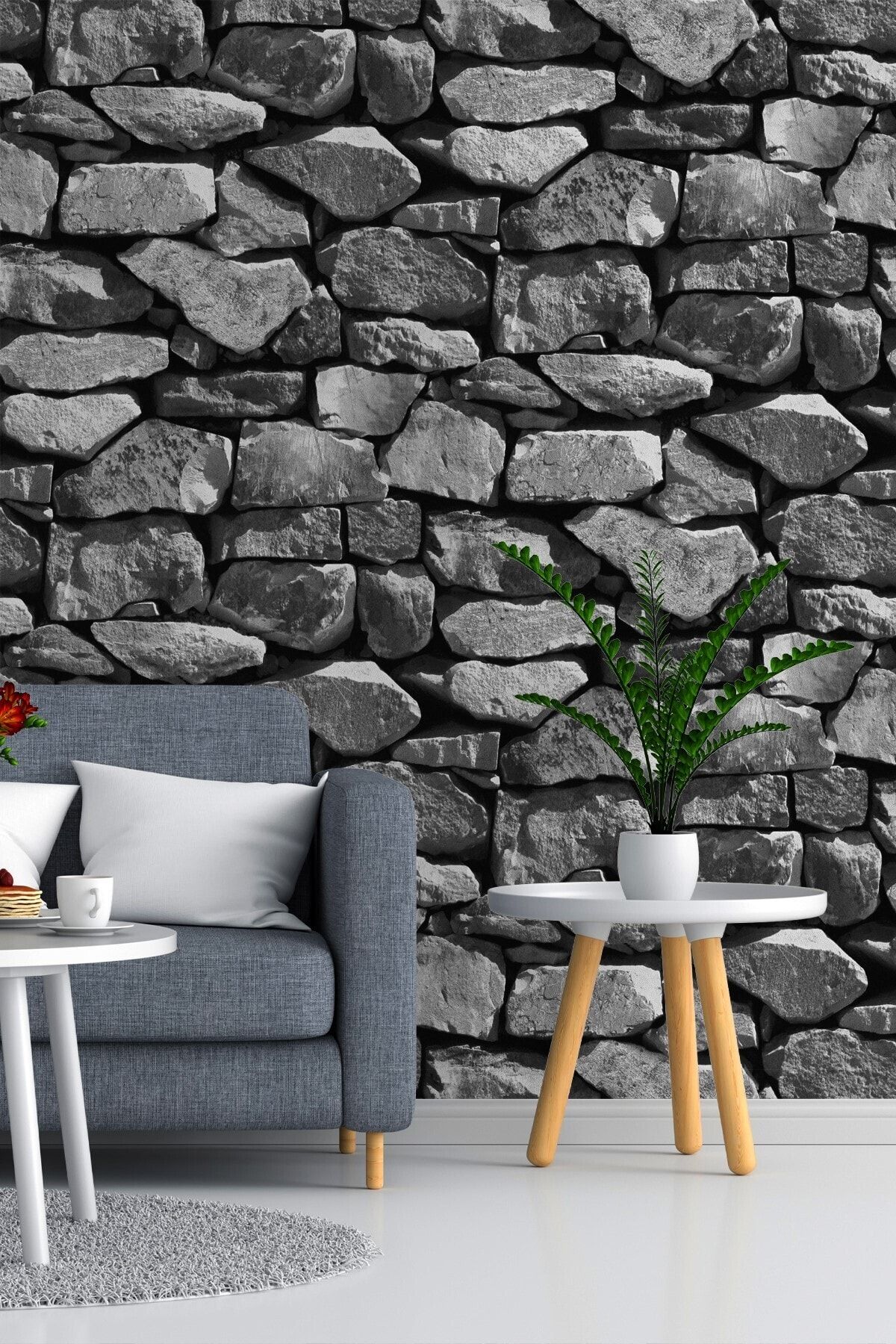Bien Home 5329 Taş Desenli 3d Stone 2023 Model Duvar Kağıdı 5,30 M²