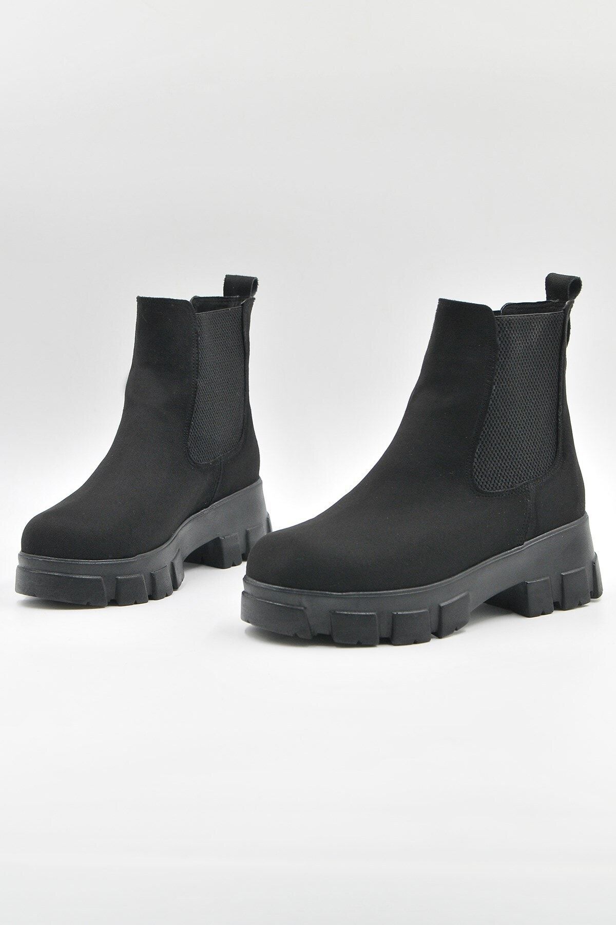 Tinka Bell Shoes Kadın Bot Siyah Süet