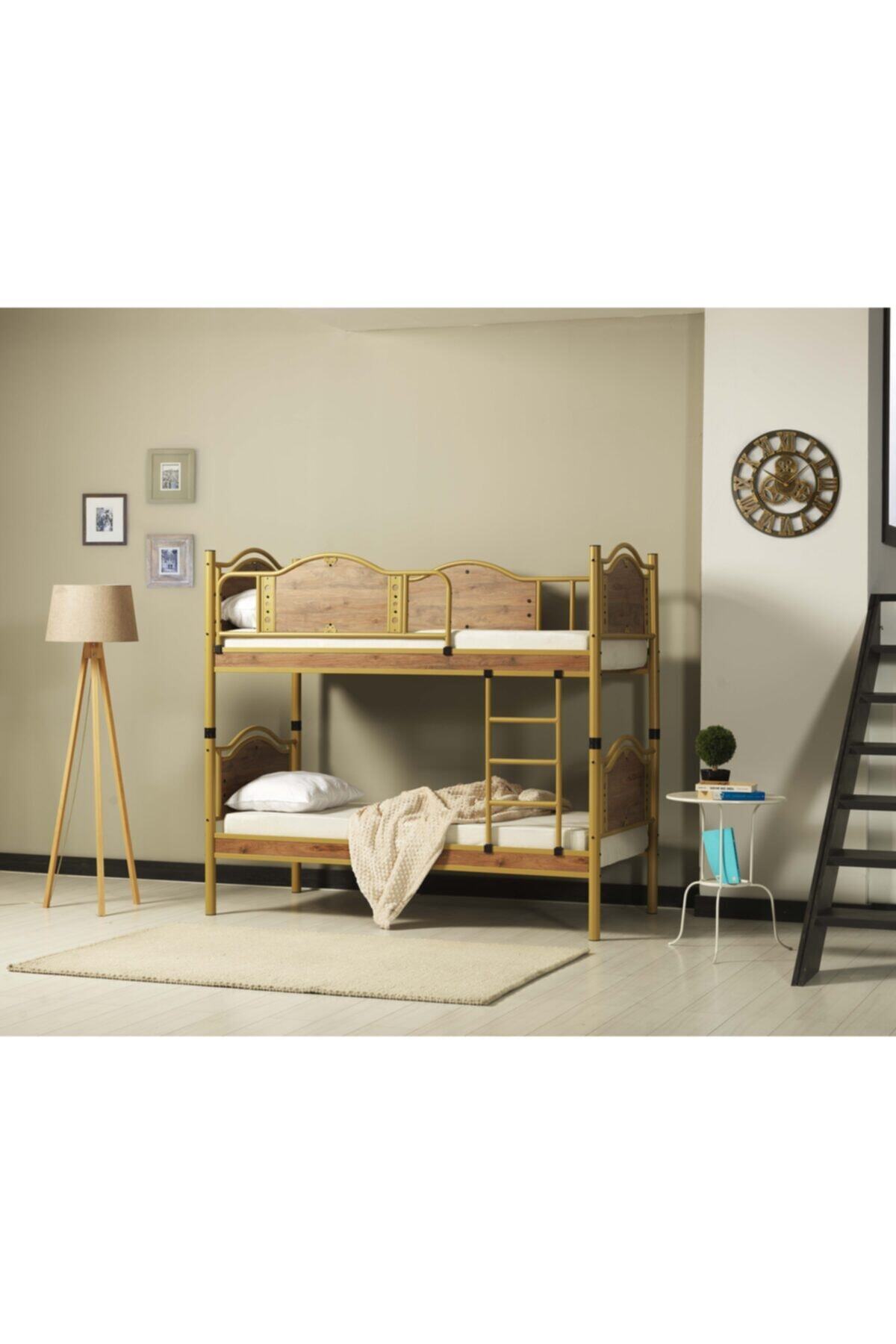 Vav Shopping Vav Avangard Genç Çocuk Odası Ahşap Başlıklı Metal Ranza Ve Karyola