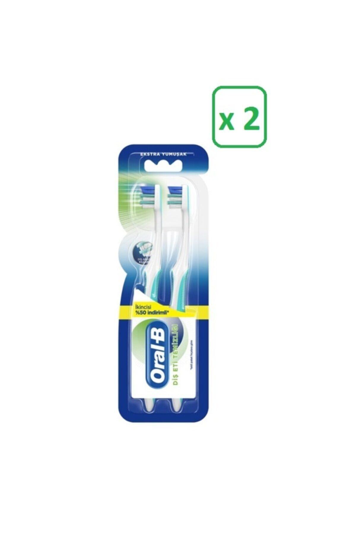 OralB Diş Eti Temizliği Extra Yumuşak Diş Fırçası 1+1 * 2 Paket
