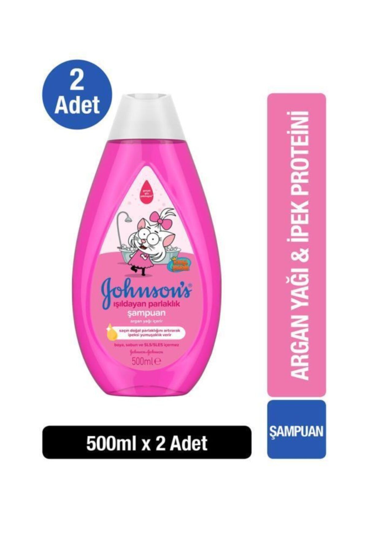 Johnson´s Baby Kral Şakir Işıldayan Parlaklık 500 ml  x 2 Adet