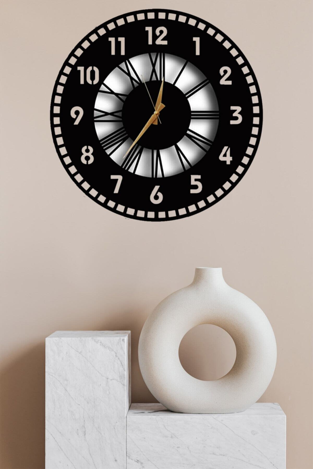 Aldebaran Reklam Dekoratif Ahşap Duvar Saati 40x40cm
