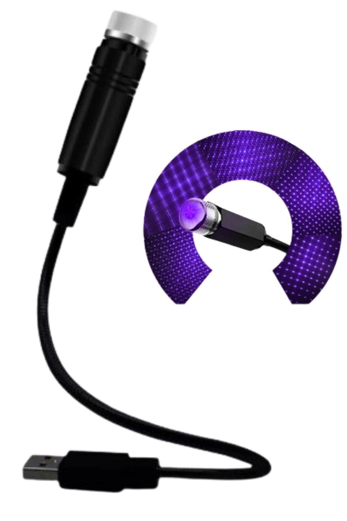 Buffer Mavi Ayak Altı Tavan Led Araç Içi Aydınlatma Oto Araba Iç Disko Ayarlanabilir Usb Lamba Işık