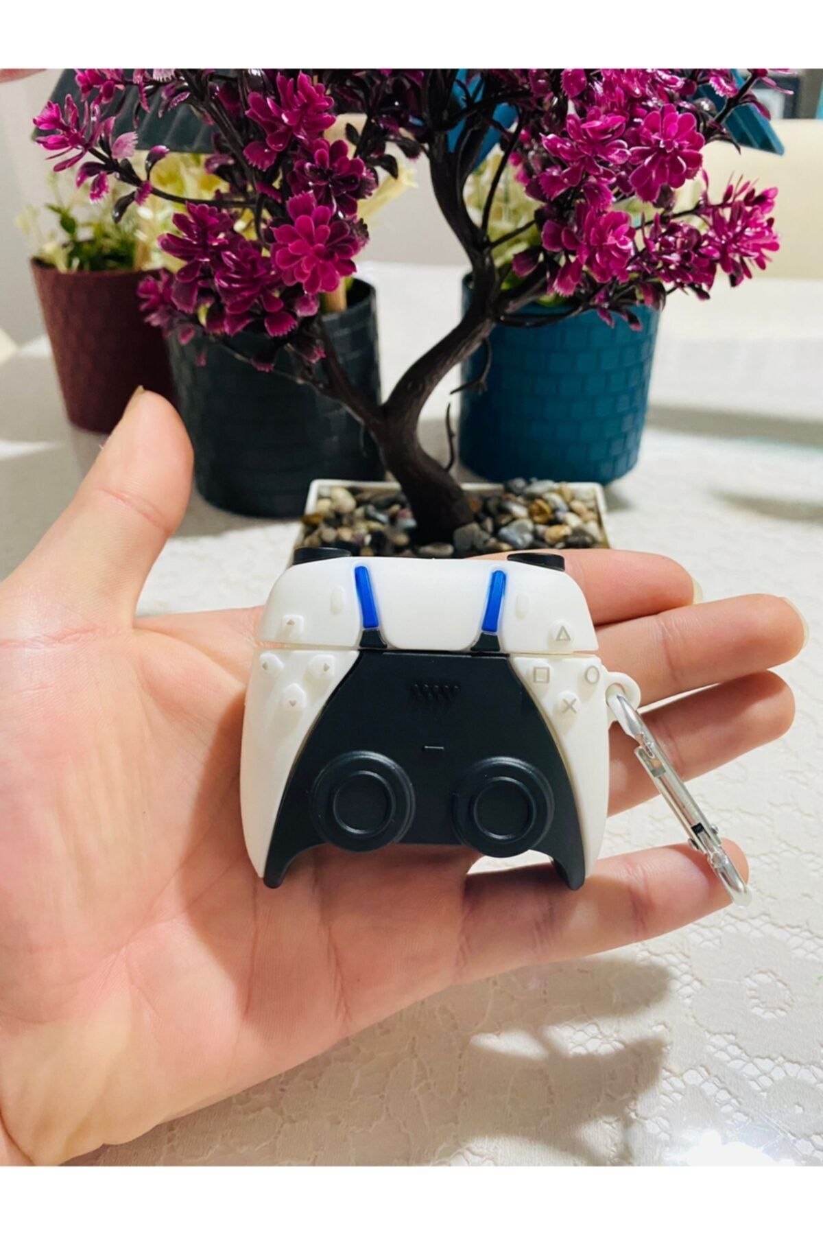 HomeFuture Airpods 3. Nesil Uyumlu Dualsense Ps5 Oyun Konsolu Joystick Kumanda Kol Şekilli Airpods Kılıfı 3