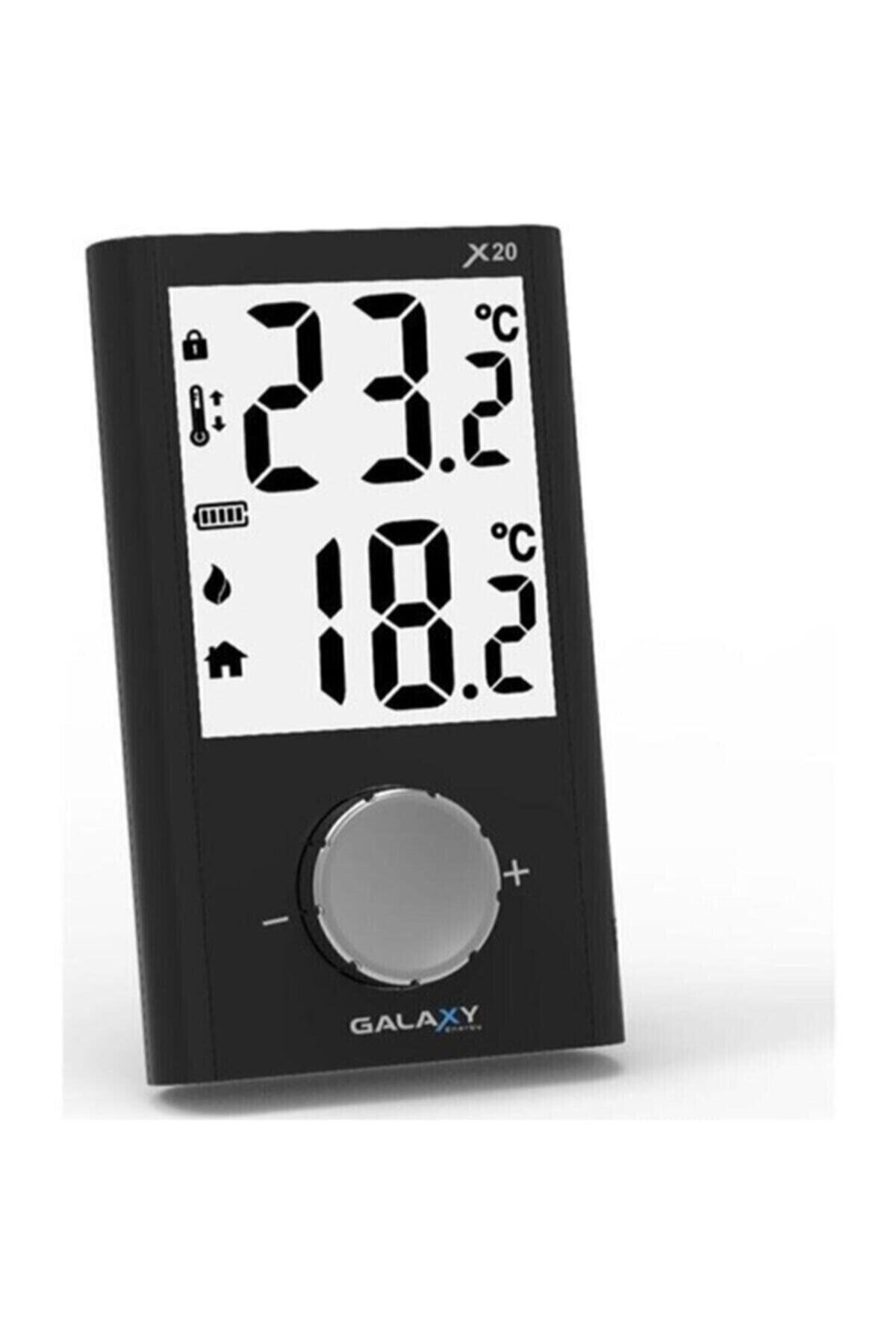 GALAXY Energy X20 Kablosuz Oda Termostatı Siyah-restoyapı
