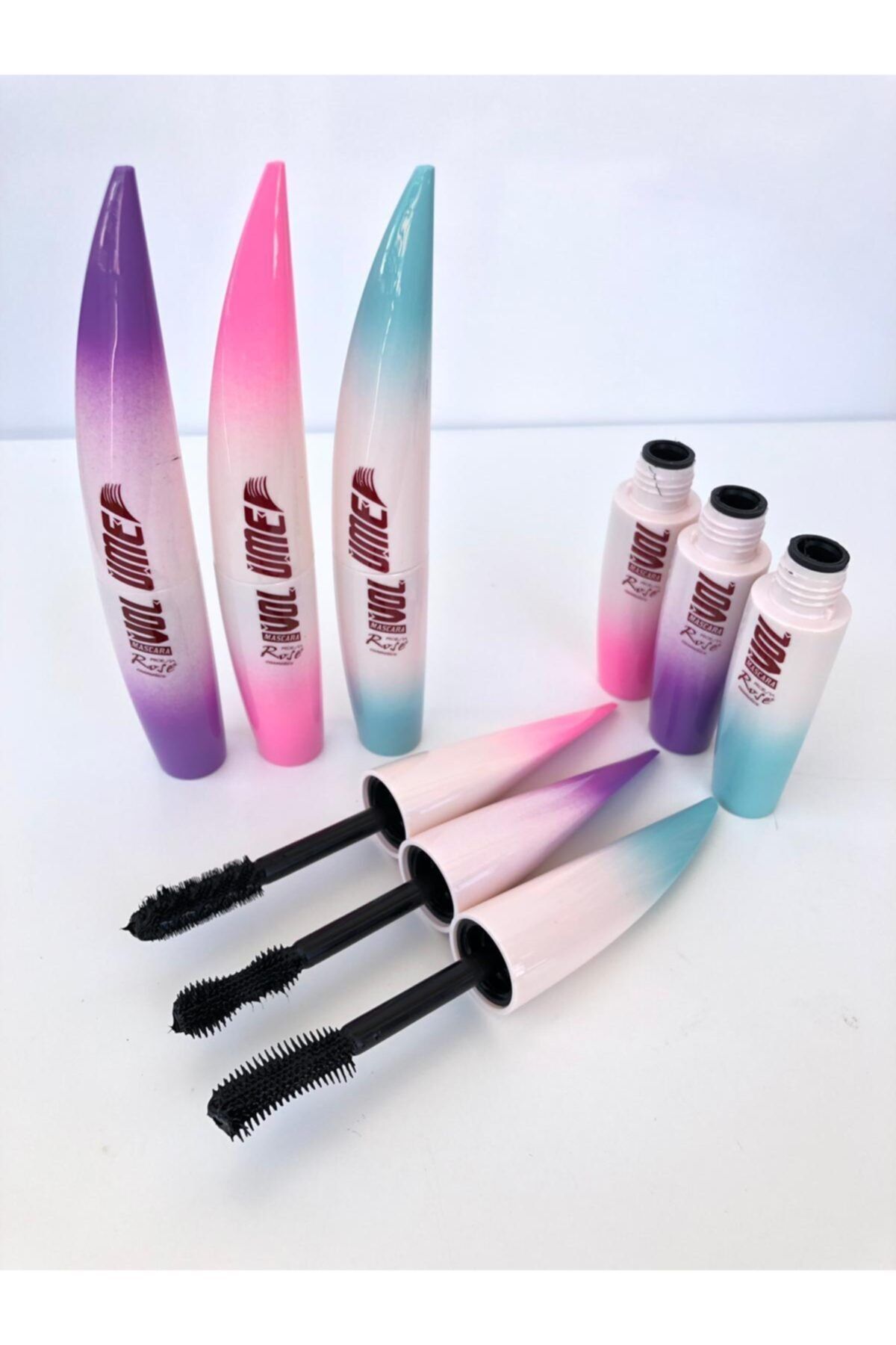 AİLY COSMETİCS Aily Kılıç Model 3'lü Rimel Seti