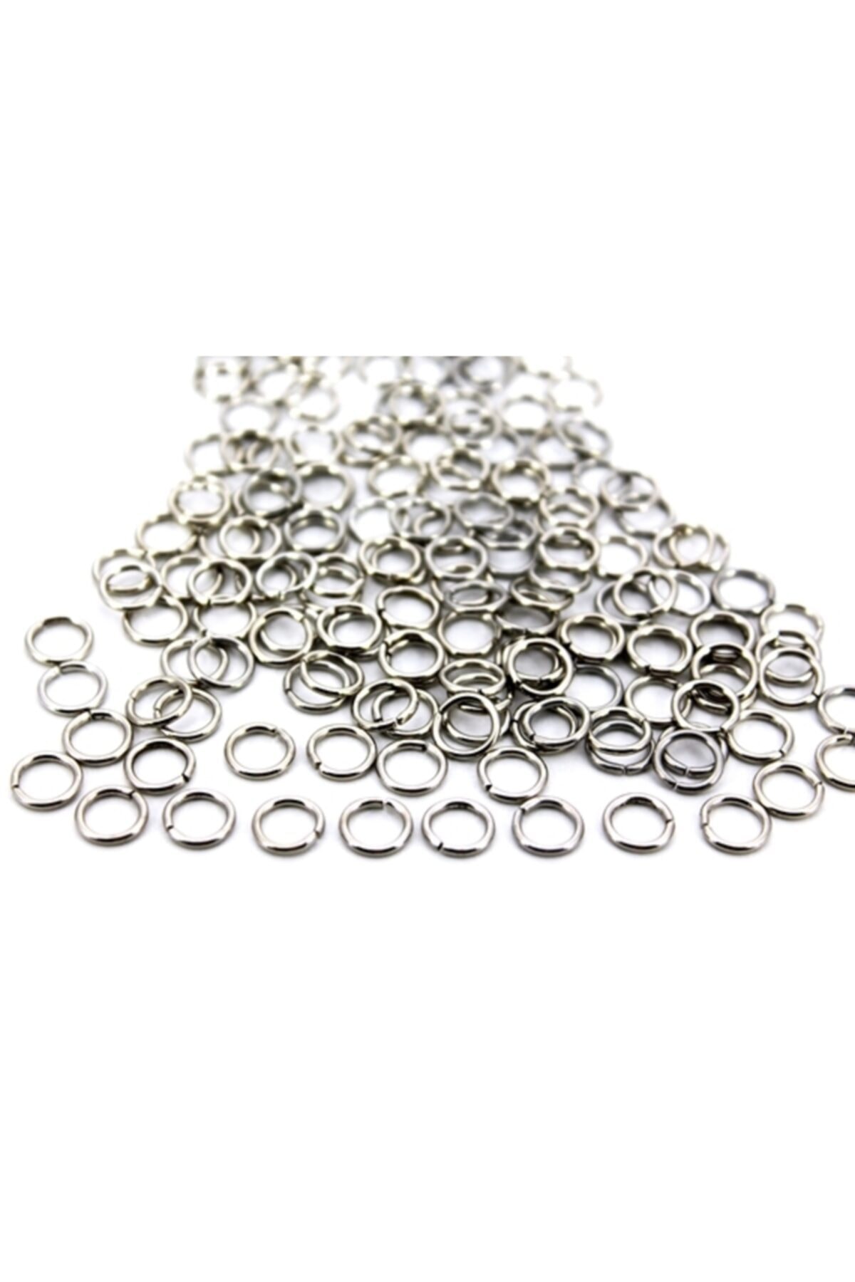 YF STORE 20 Adet - 8 Mm Montaj Halkası, Takı Halkası, Metal Bağlantı Halkası, Nikel Kaplama