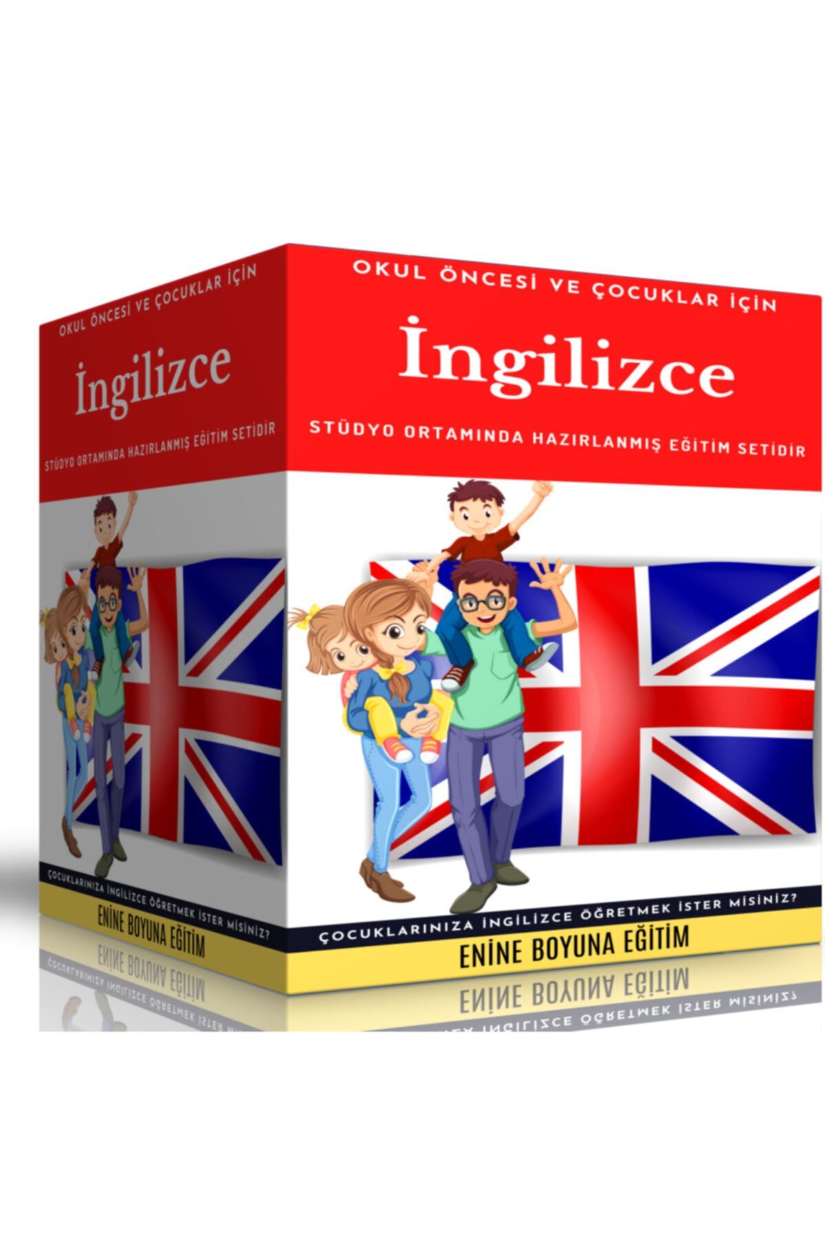Enine Boyuna Eğitim Okul Öncesi Ve Çocuklar Için Ingilizce Eğitim Seti