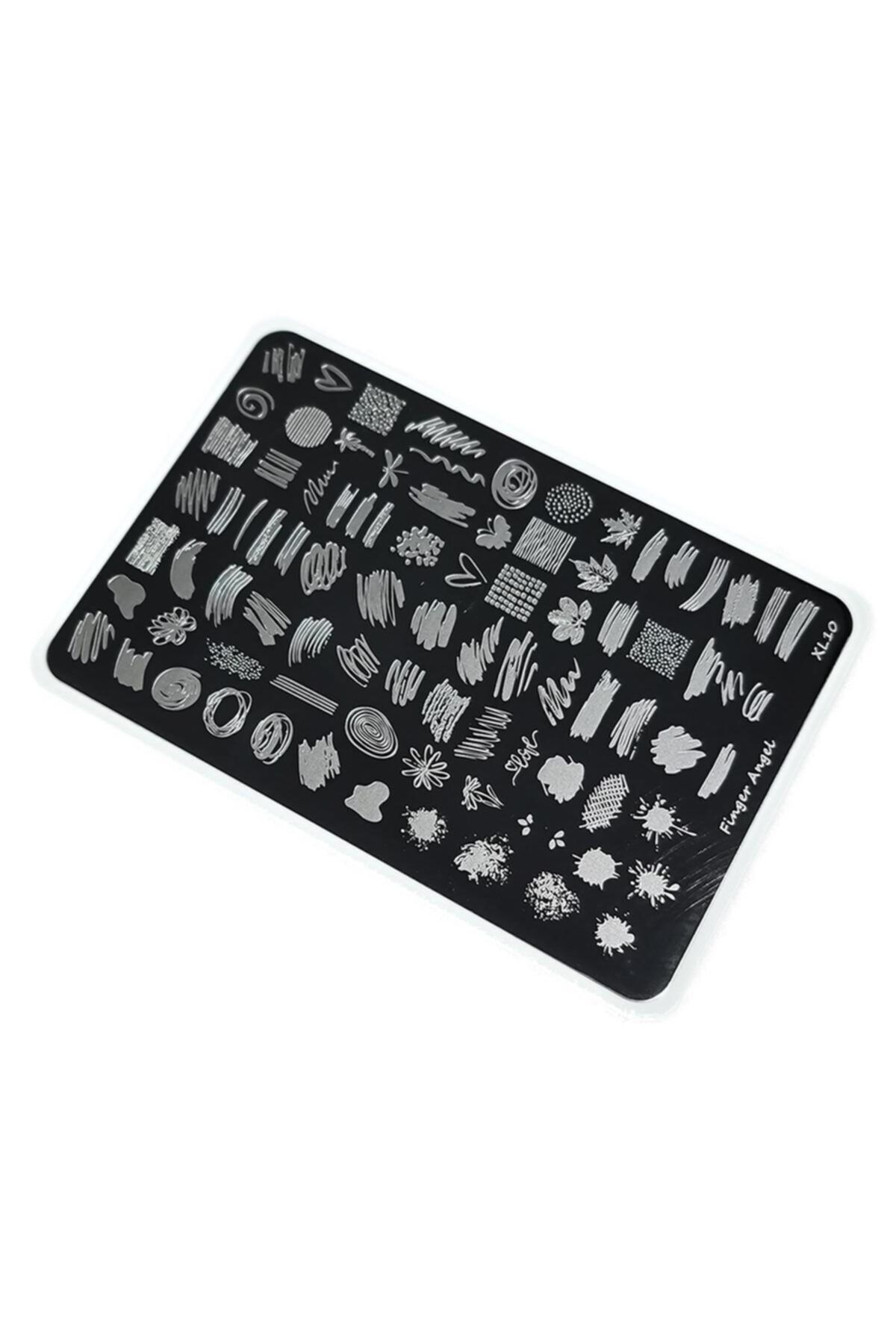 aba nails Nail Art Stamping Baskı Plakası Büyük Boy Xl F10