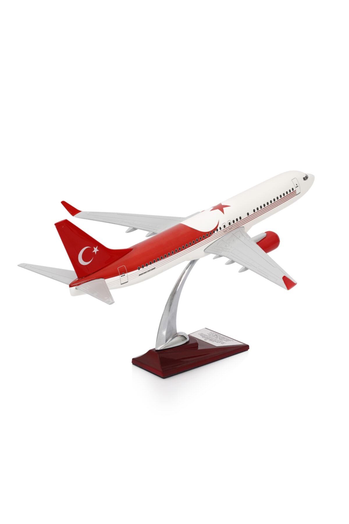 zekupp Boeing 737-800 Türkiye Özel Tasarımlı 1/100 Maket Uçak, Model G