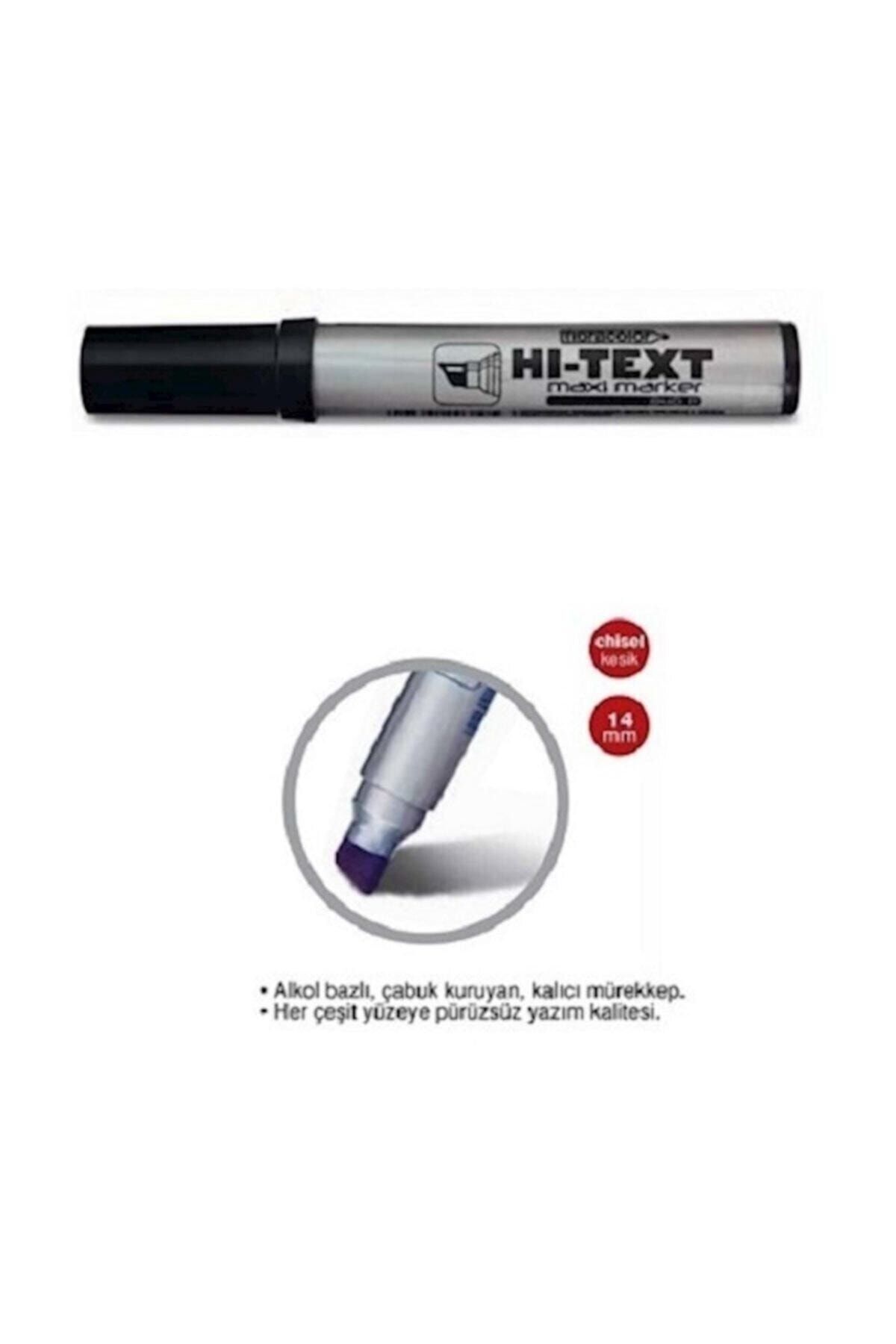 HiText Maxi Marker Siyah 10 Mm Kesik Uç----1 Adet Fiyatıdır.----