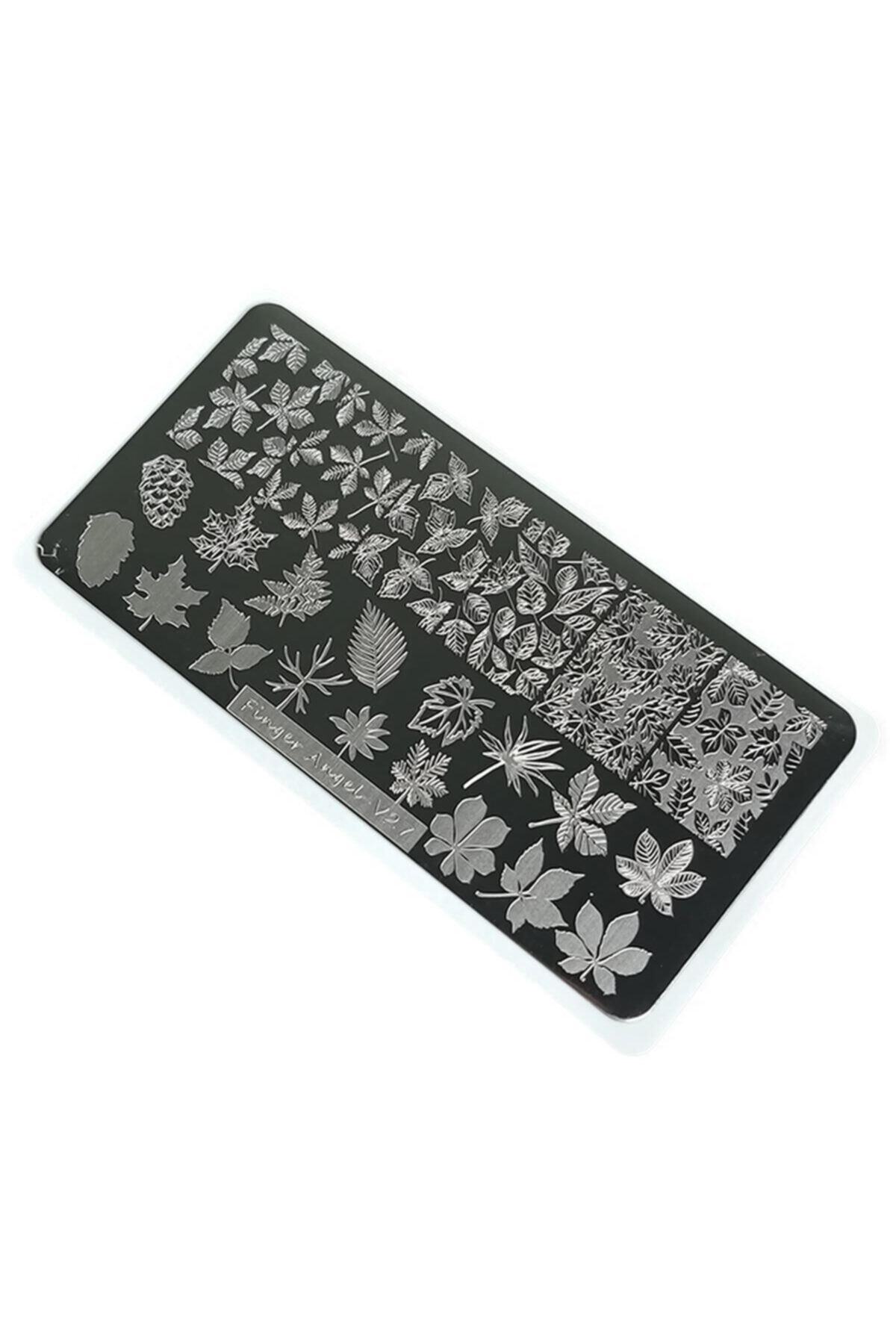 aba nails Nail Art Stamping Baskı Plakası Vv27