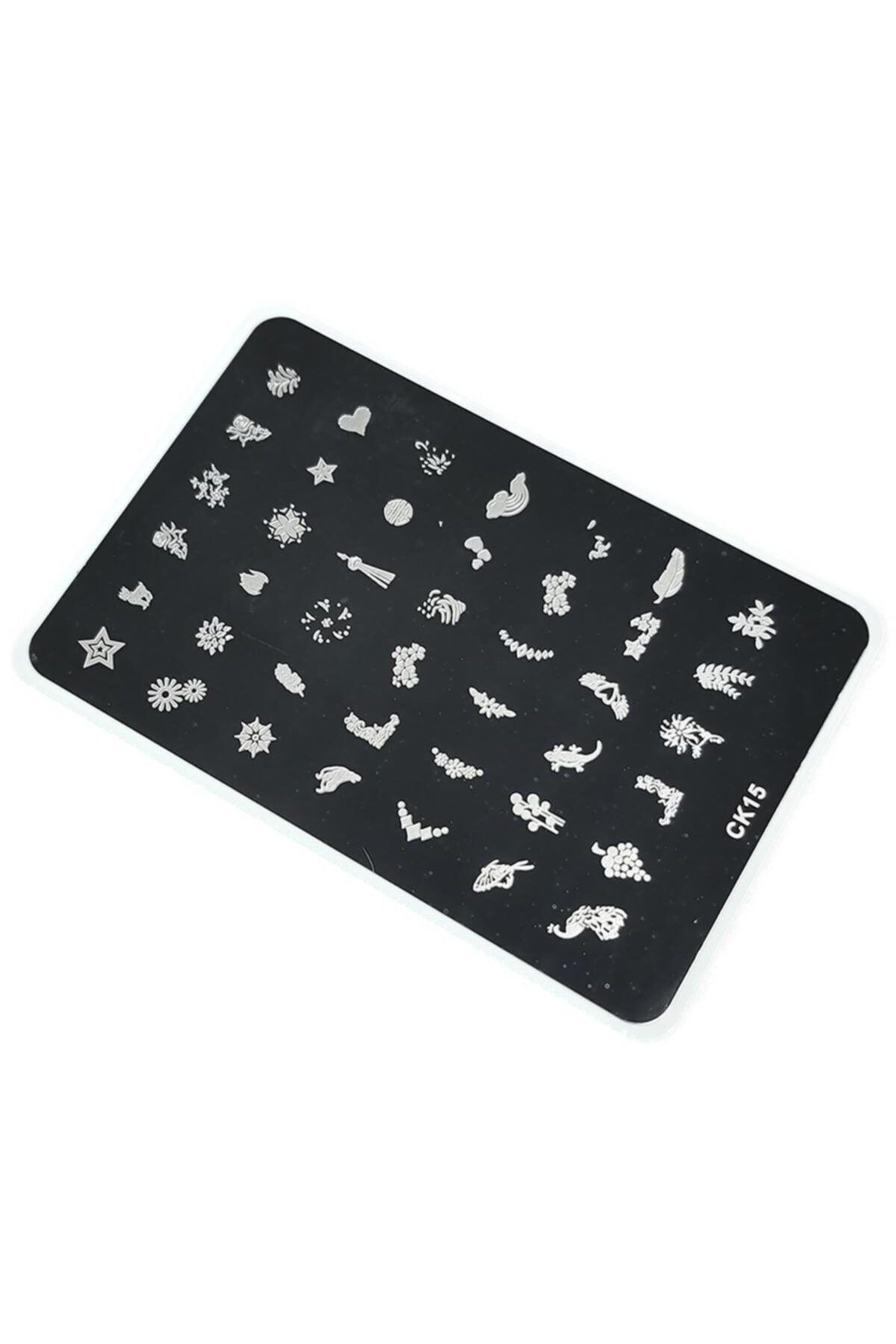 aba nails Nail Art Stamping Baskı Plakası Büyük Boy Xl Ck14