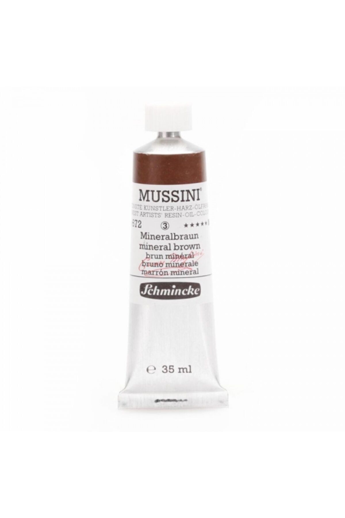 Schmincke Mussini Yağlı Boya 35ml - Mineral Brown 672 S.3 (raw Umber Light)