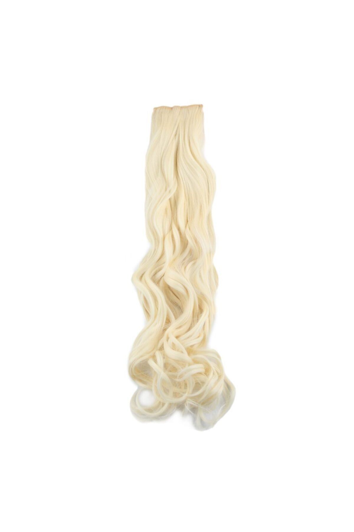 Marpessa Fiber Sentetik Dalgalı 8 Parça Çıt Çıt - Açık Platin
