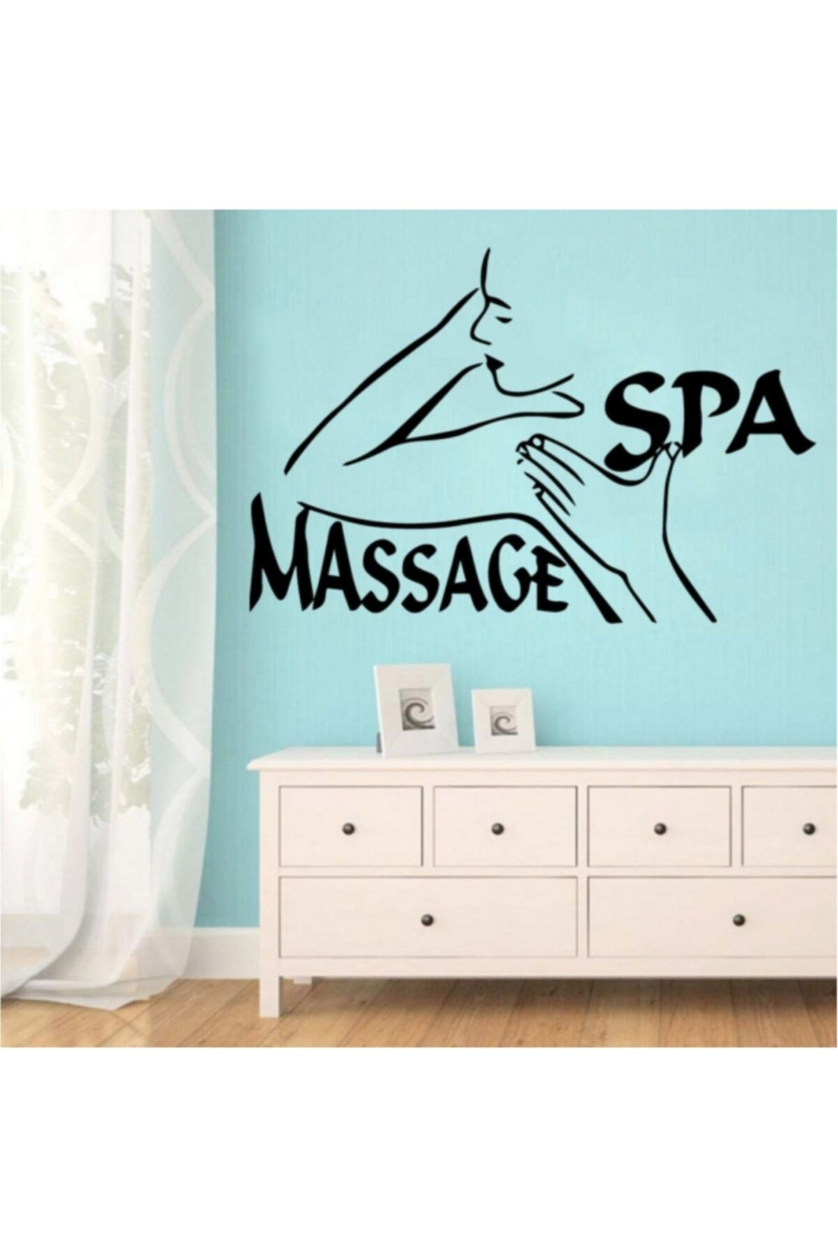 Modatools Spa Massage Masaj Dekorasyonu Için Dekoratif Sticker Çıkartma