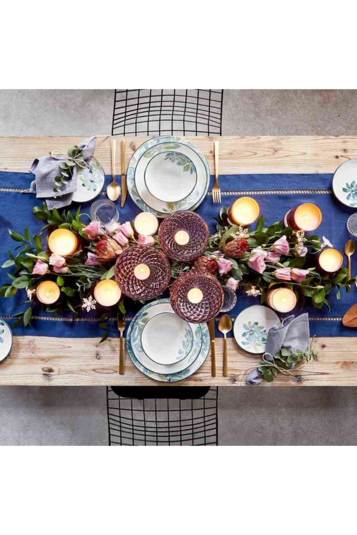 Bella Maison Nola Seramik 48 Parça 12 Kişilik Yemek Takımı