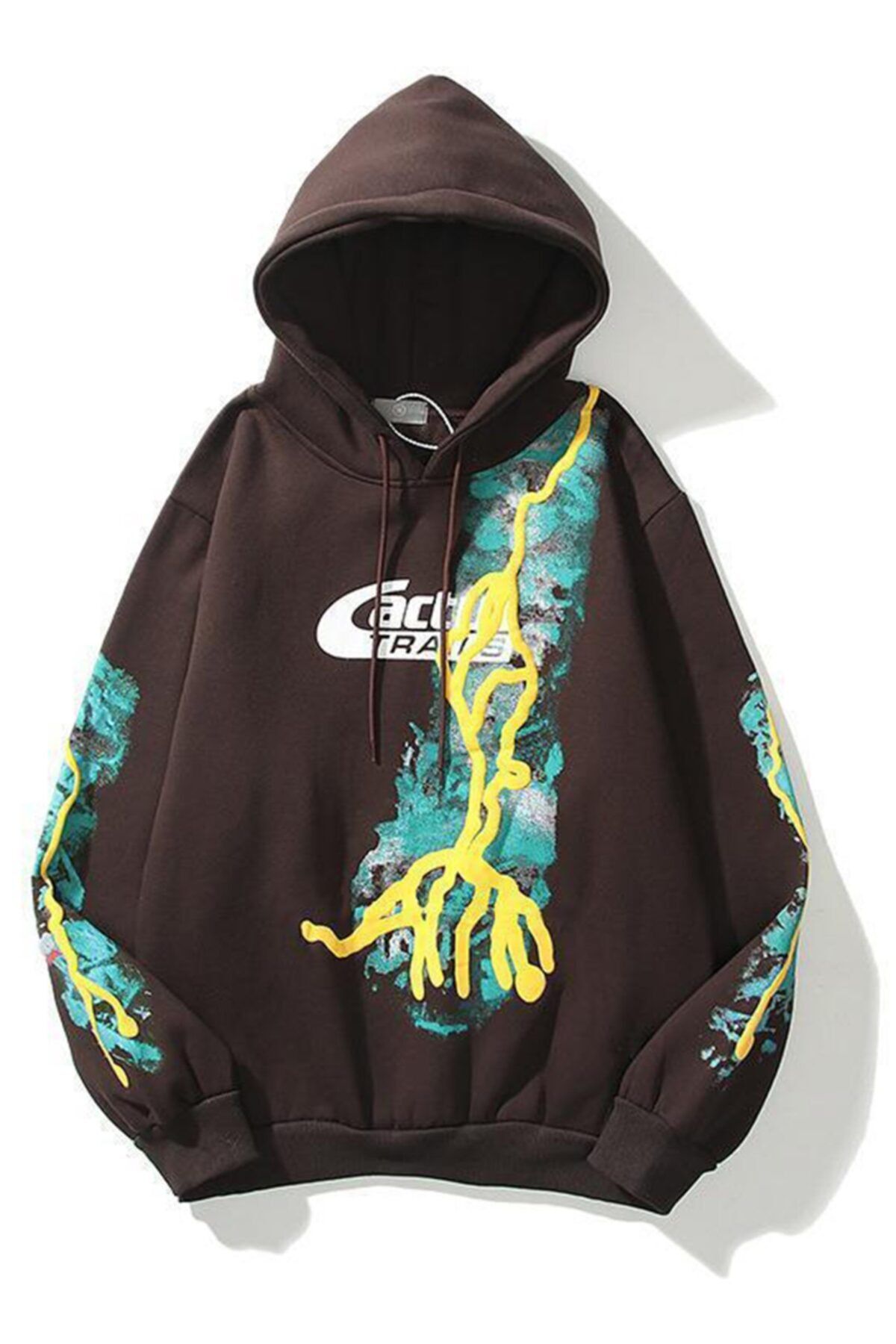 Trendiz Cactus Trails Kahverengi Unisex Sweatshirt