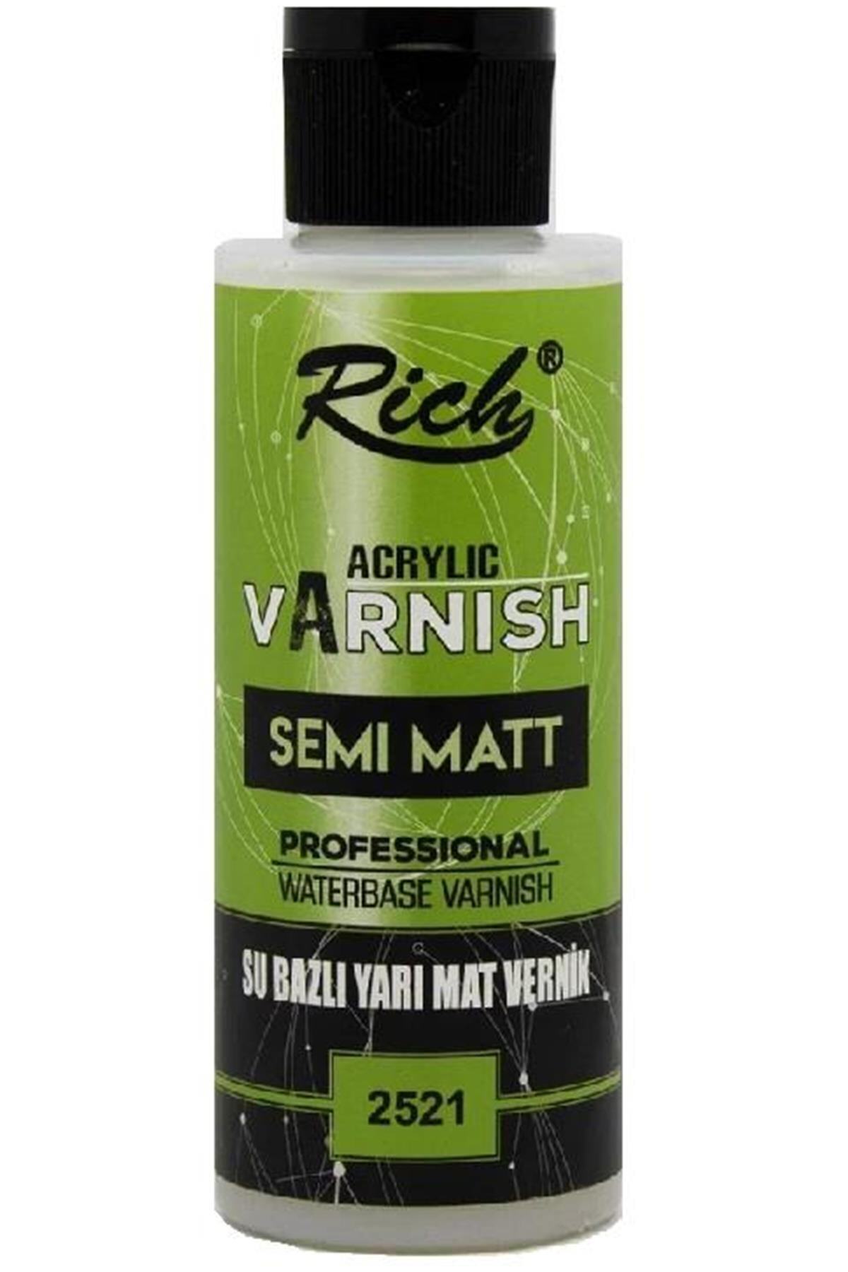 Rich Marka: Su Bazlı Vernik 2521 Yarımat 120 Cc