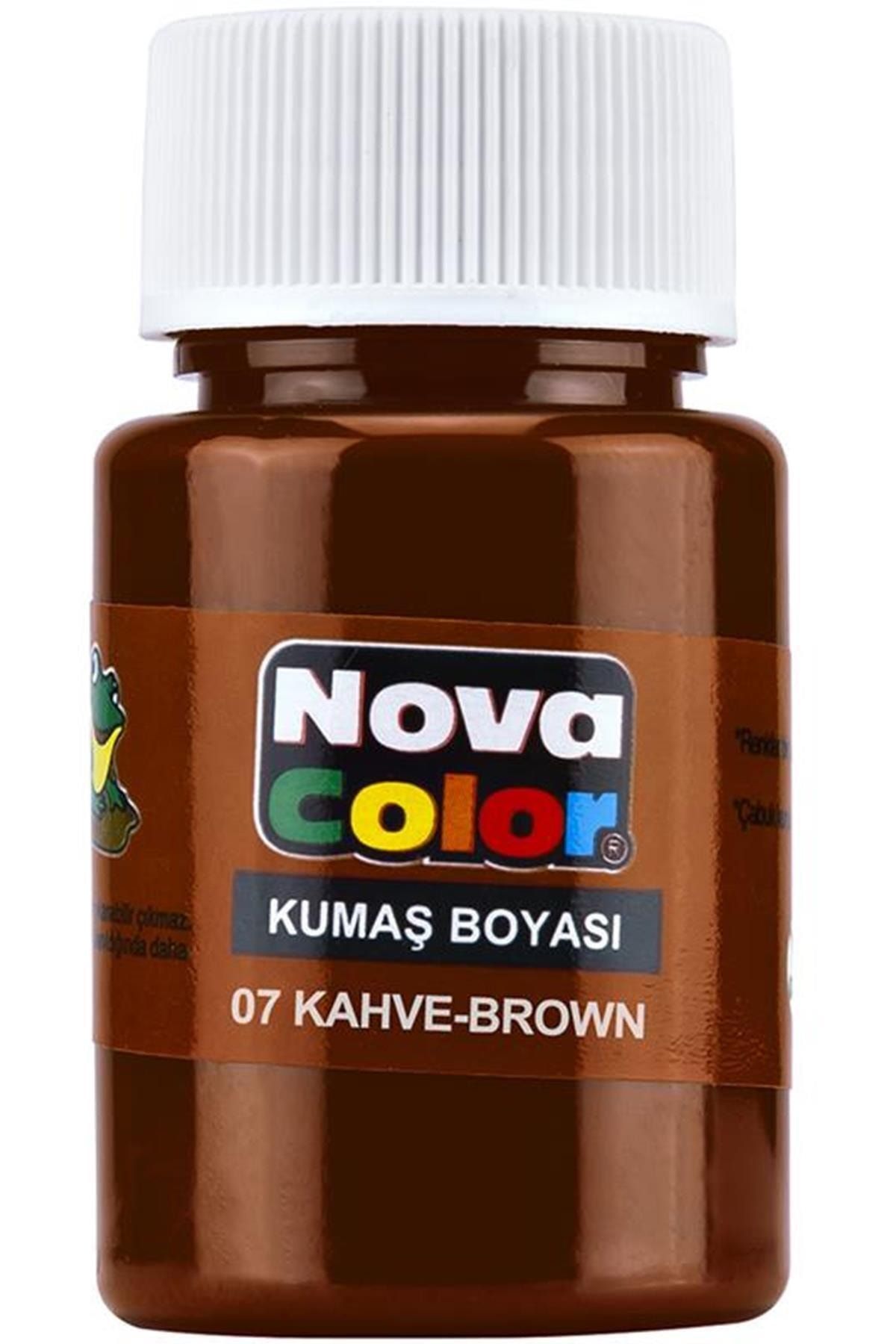 Nova Color Kumaş Boyası Kahverengi 12 Li Kutu Nc-165