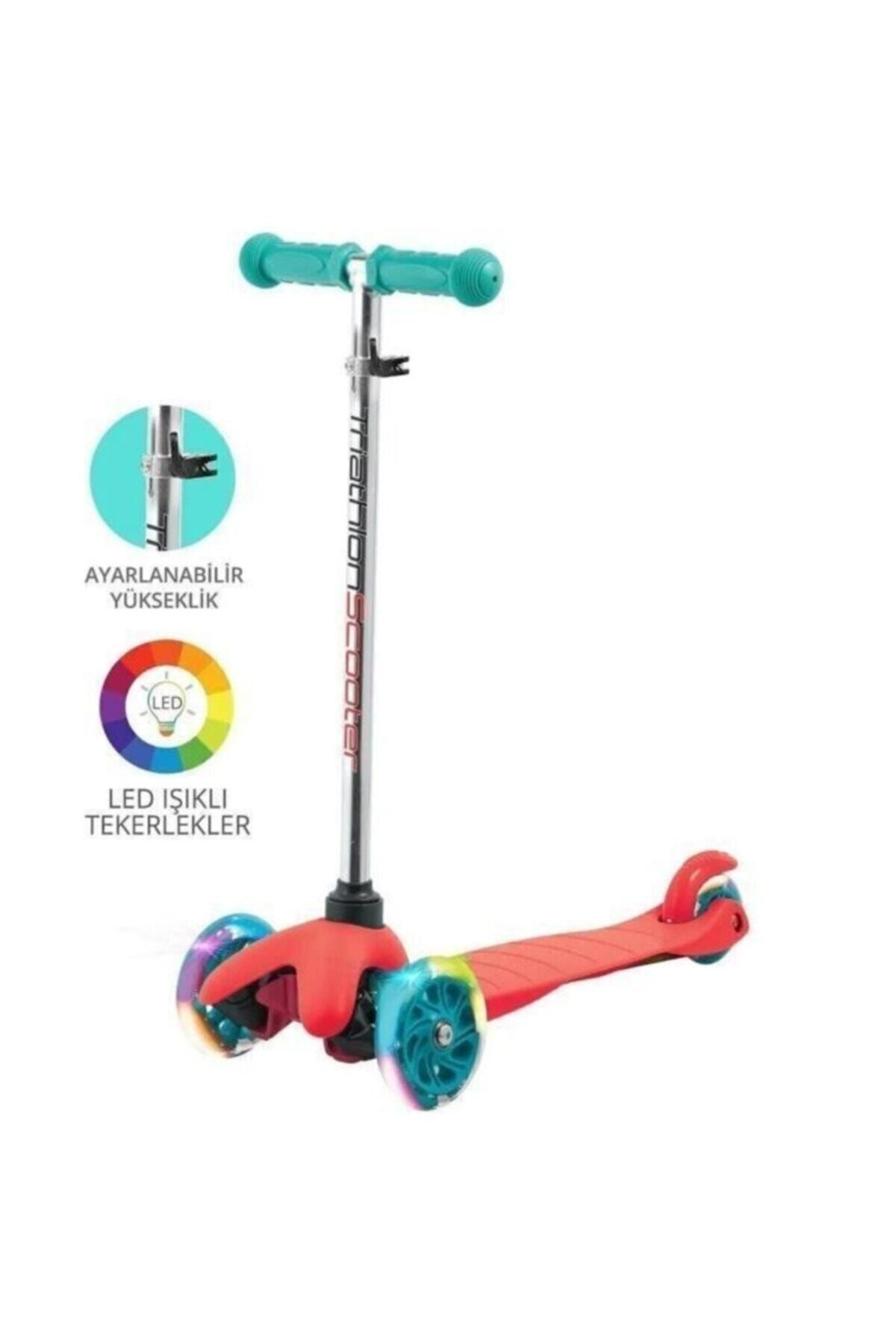 OYUNCAK DÜNYASI Triathlon / Mesa Triathlon Işıklı Kırmızı Scooter