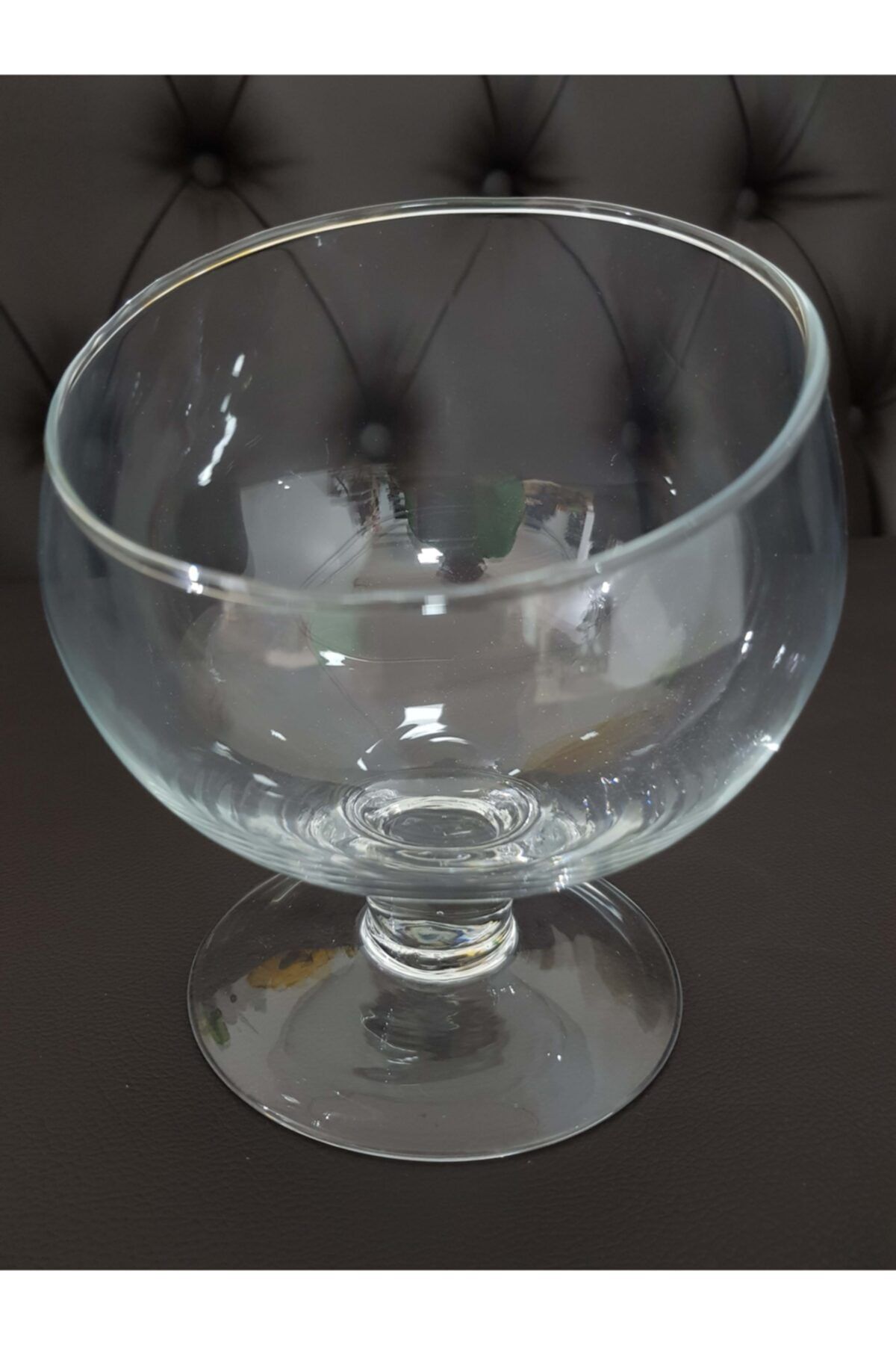 MorzaHome Cam Ayaklı Draje Kurabiyelik Sunum (çap: 12xyuk 15cm)