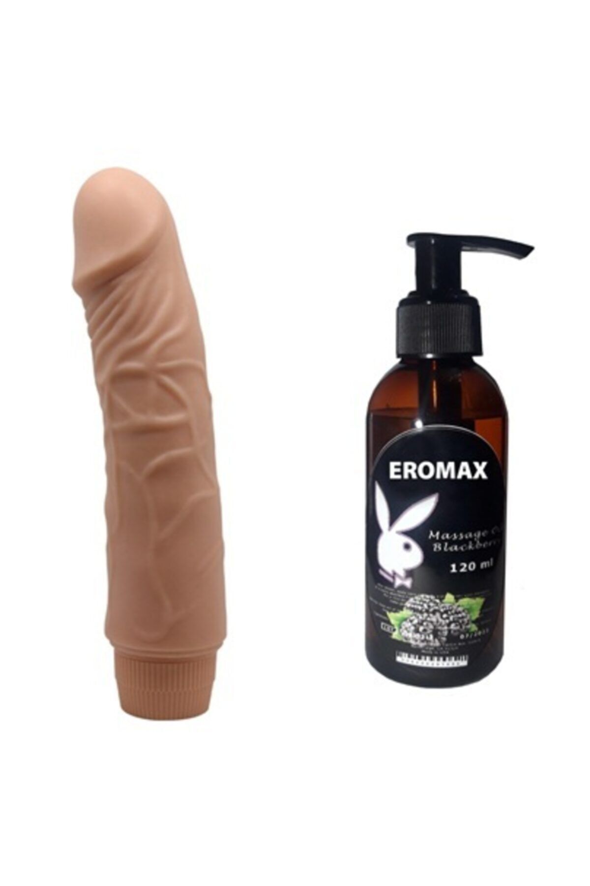 Eromax Titreşimli Doğal Vibratör Penis Böğürtlen Aromalı Kaydırıcı Yağlı Seti