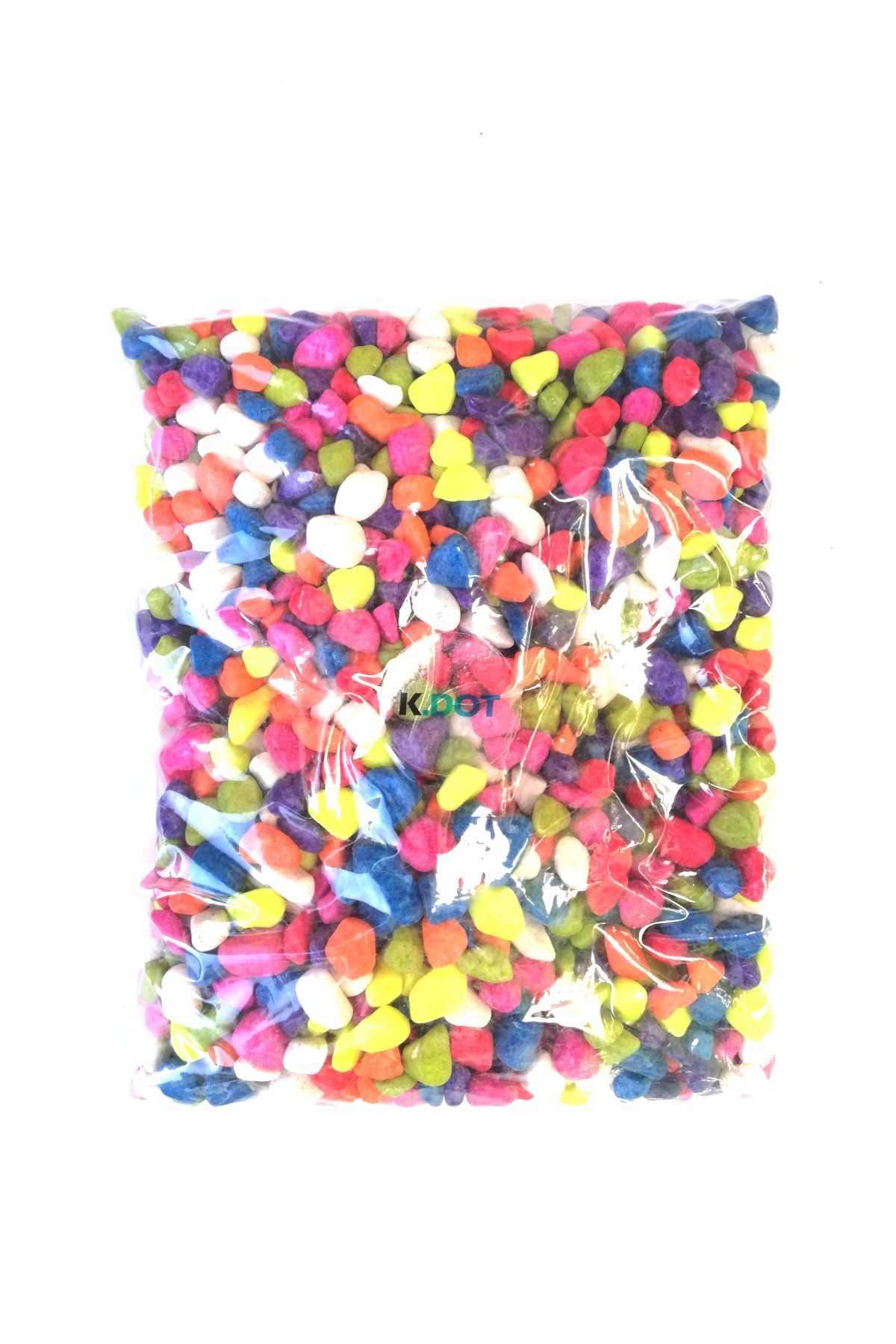 KDOT Akvaryum Ve Teraryum Gökkuşağı Dekoratif Çakıl Taşı 1 Kg