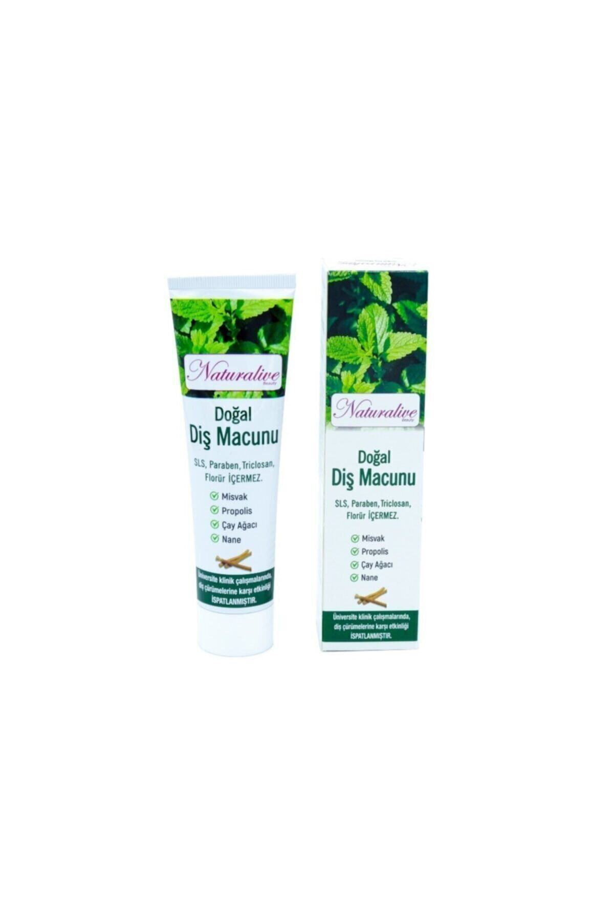 NATURALİVE BEAUTY Naturalive Doğal Diş Macunu 100 ml Misvaklı Maksimum Koruma