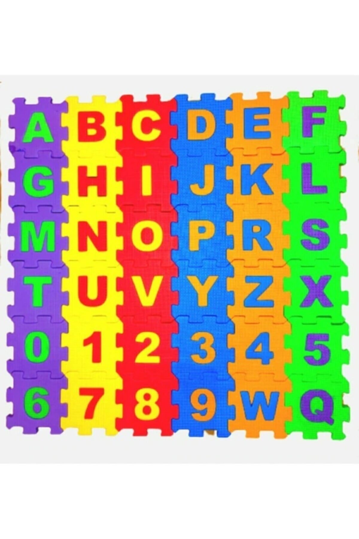 depomnet 36 Parça Çocuk Oyun Karosu Eva Puzzle Yer Matı Harf Ve Sayılar Eğitici Oyun Halısı Mini